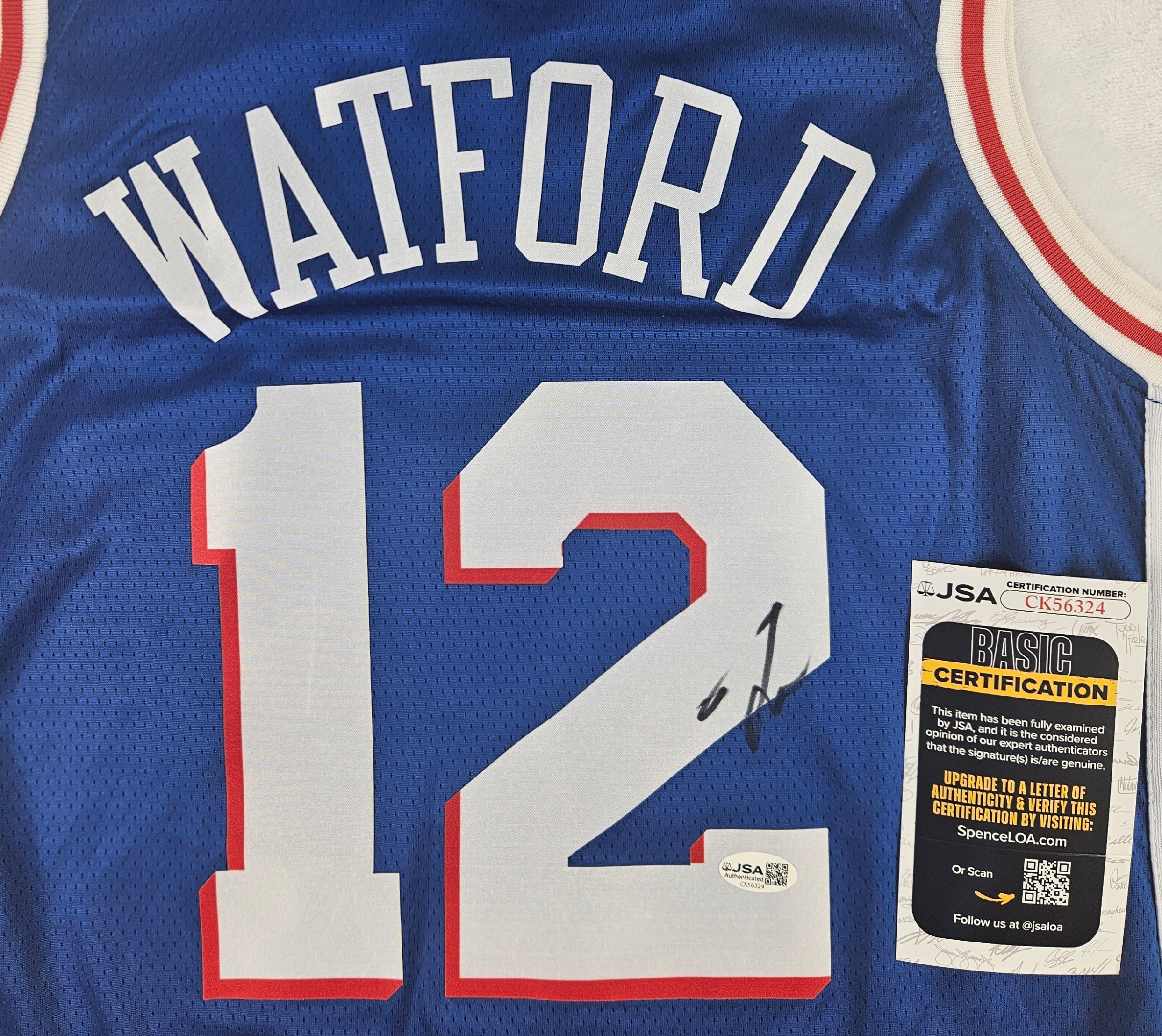 Trendon Watford Signed Autographed Philadelphia 76ers Jersey JSA COA