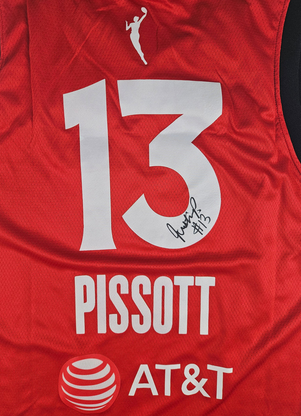 Justine Pissott Signed Autographed Las Vegas Aces Wnba Jersey