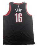 Yang Hansen Portland Trail Blazers Autographed Signed Jersey PSA Certified