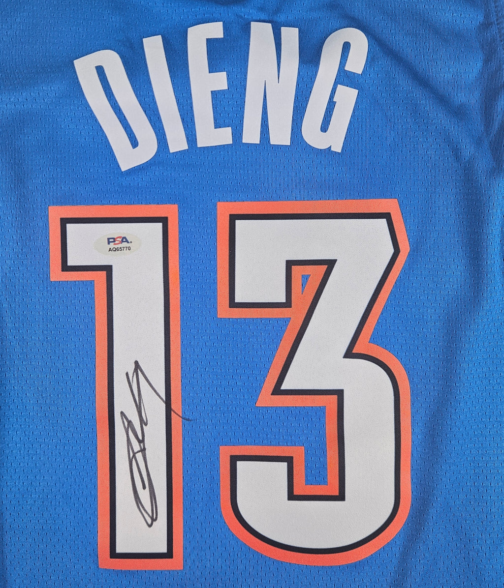 Ousmane Dieng Signed Autographed Oklahoma City Thunder Jersey PSA Certified