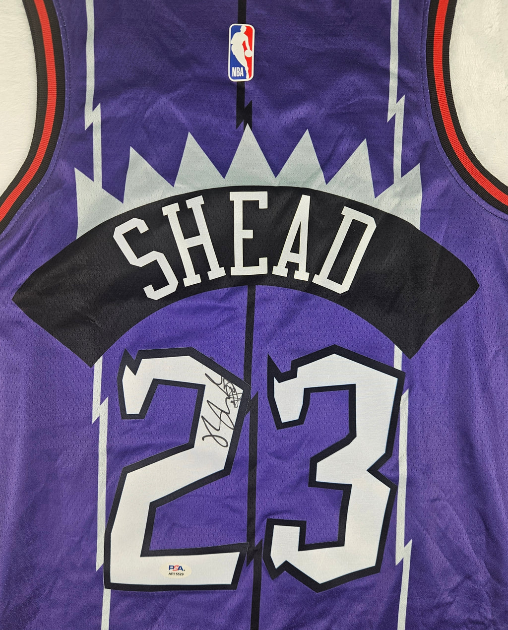 Jamal Shead Signed Autographed Toronto Raptors Purple Jersey PSA Certified
