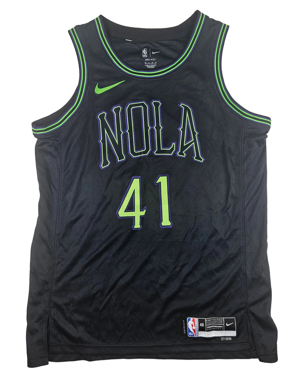 Saddiq Bey Signed Autographed New Orleans Pelicans Jersey JSA COA