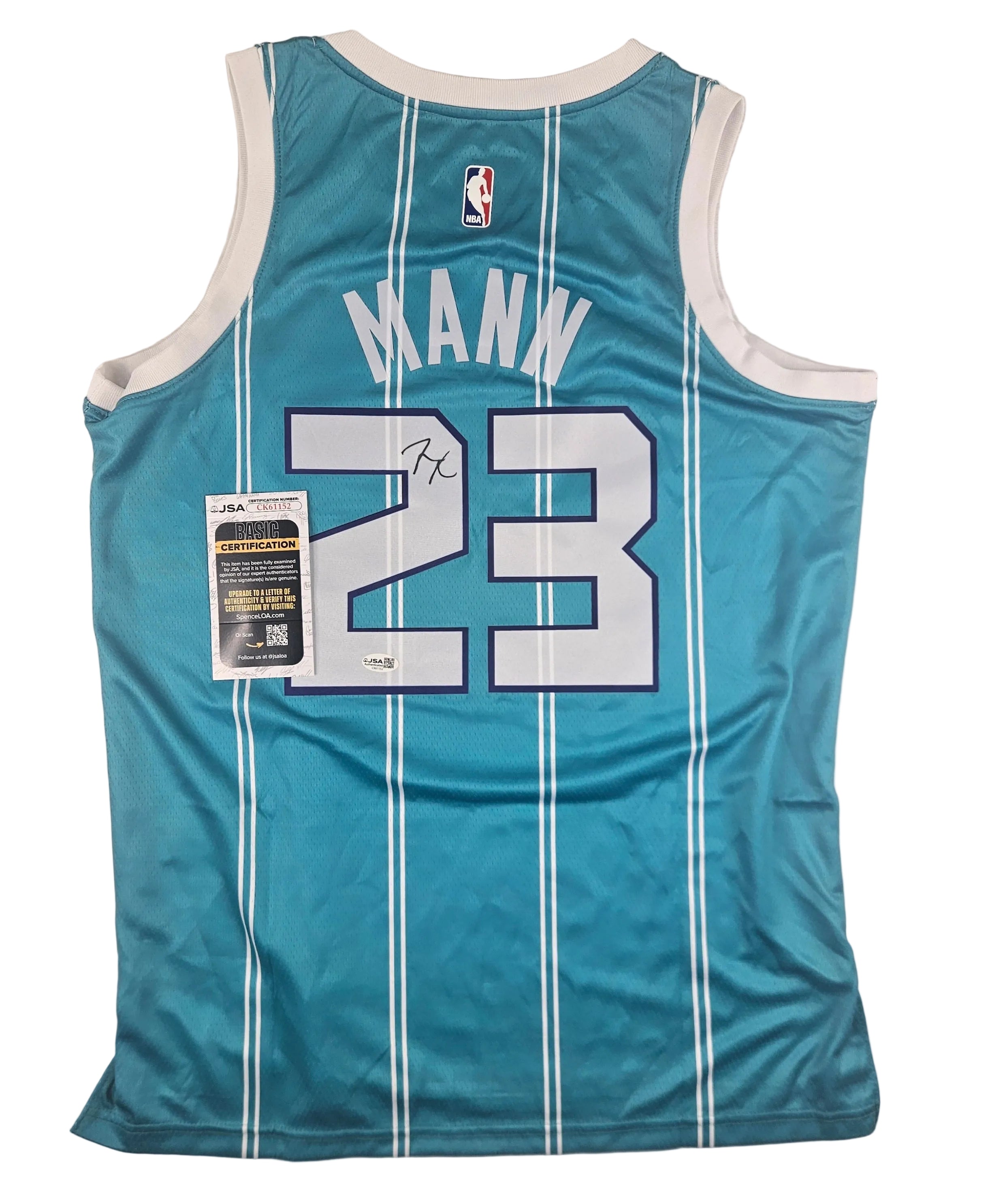 Tre Mann Signed Autographed Charlotte Hornets Jersey JSA COA