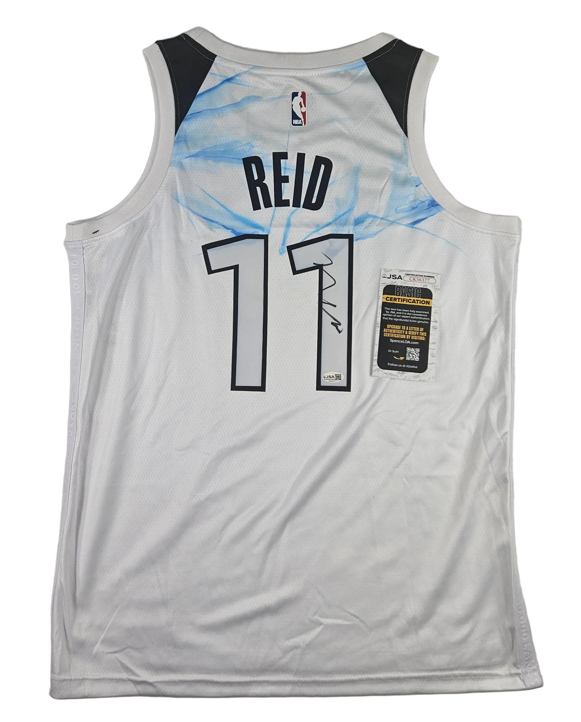 Naz Reid Signed Autographed Minnesota Timberwolves Jersey JSA COA