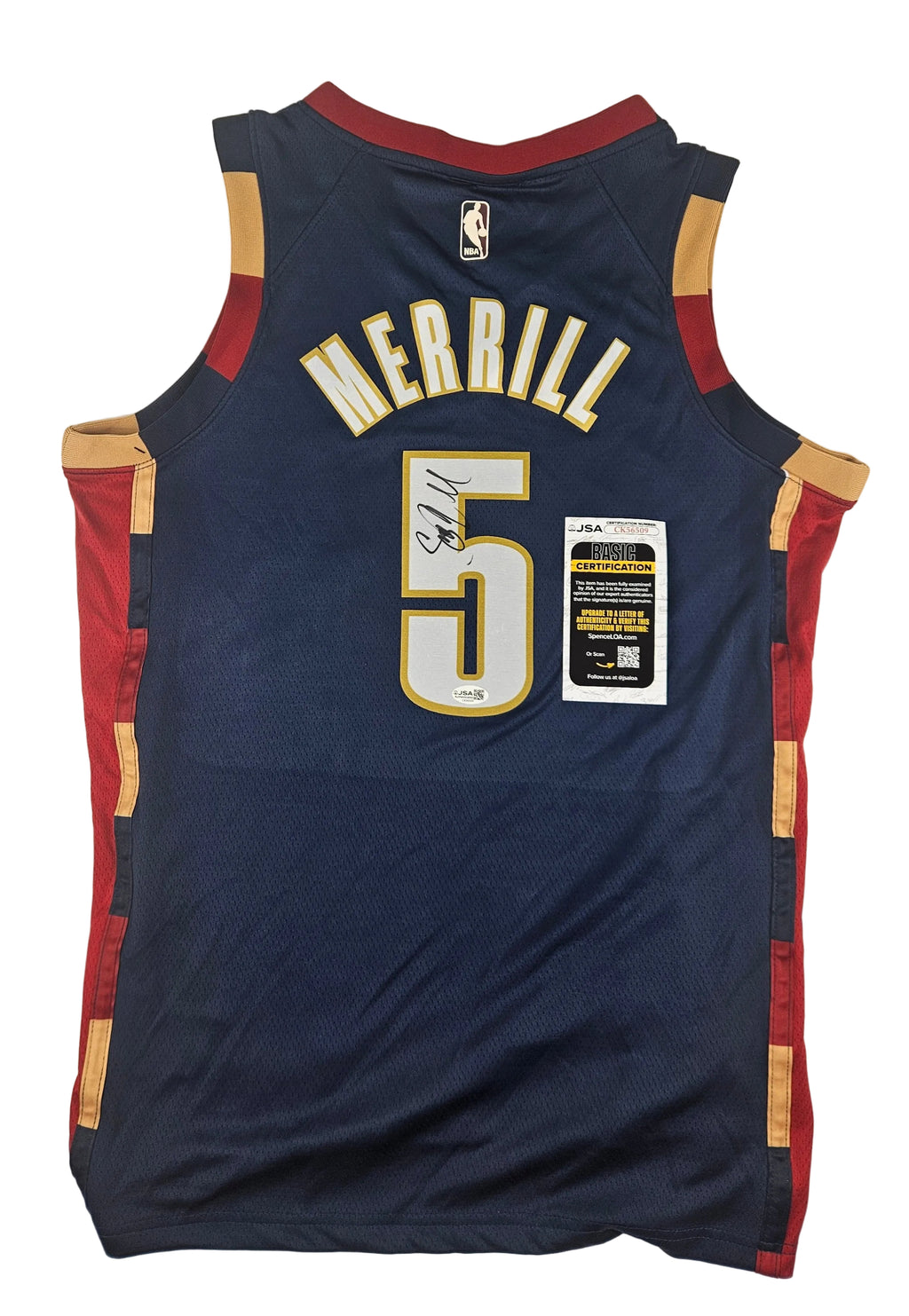 Sam Merrill Signed Autographed Cleveland Cavaliers Jersey JSA COA