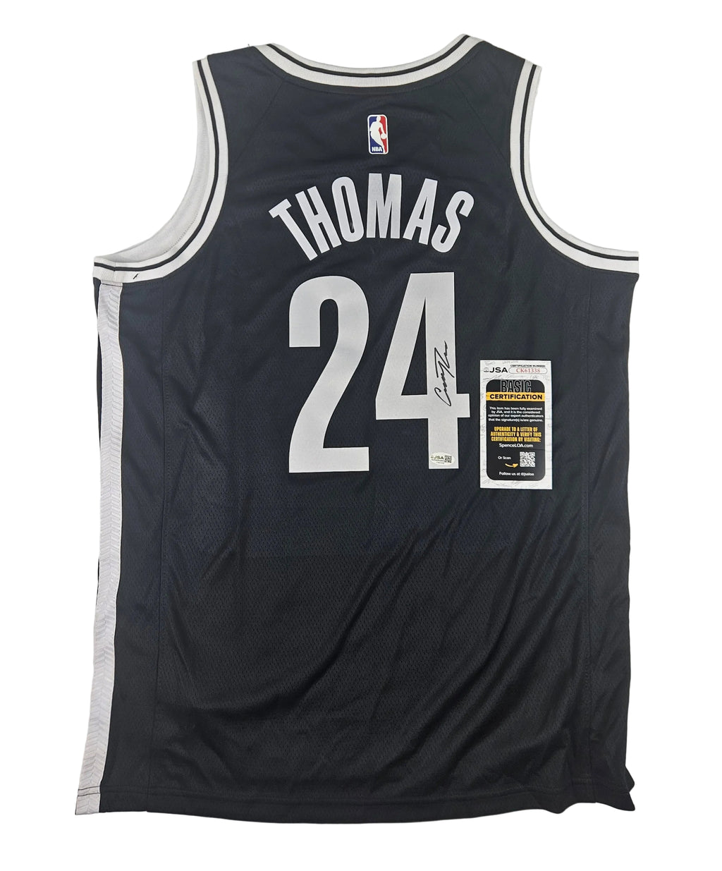 Cam Thomas Signed Jersey Brooklyn Nets Autographed JSA COA