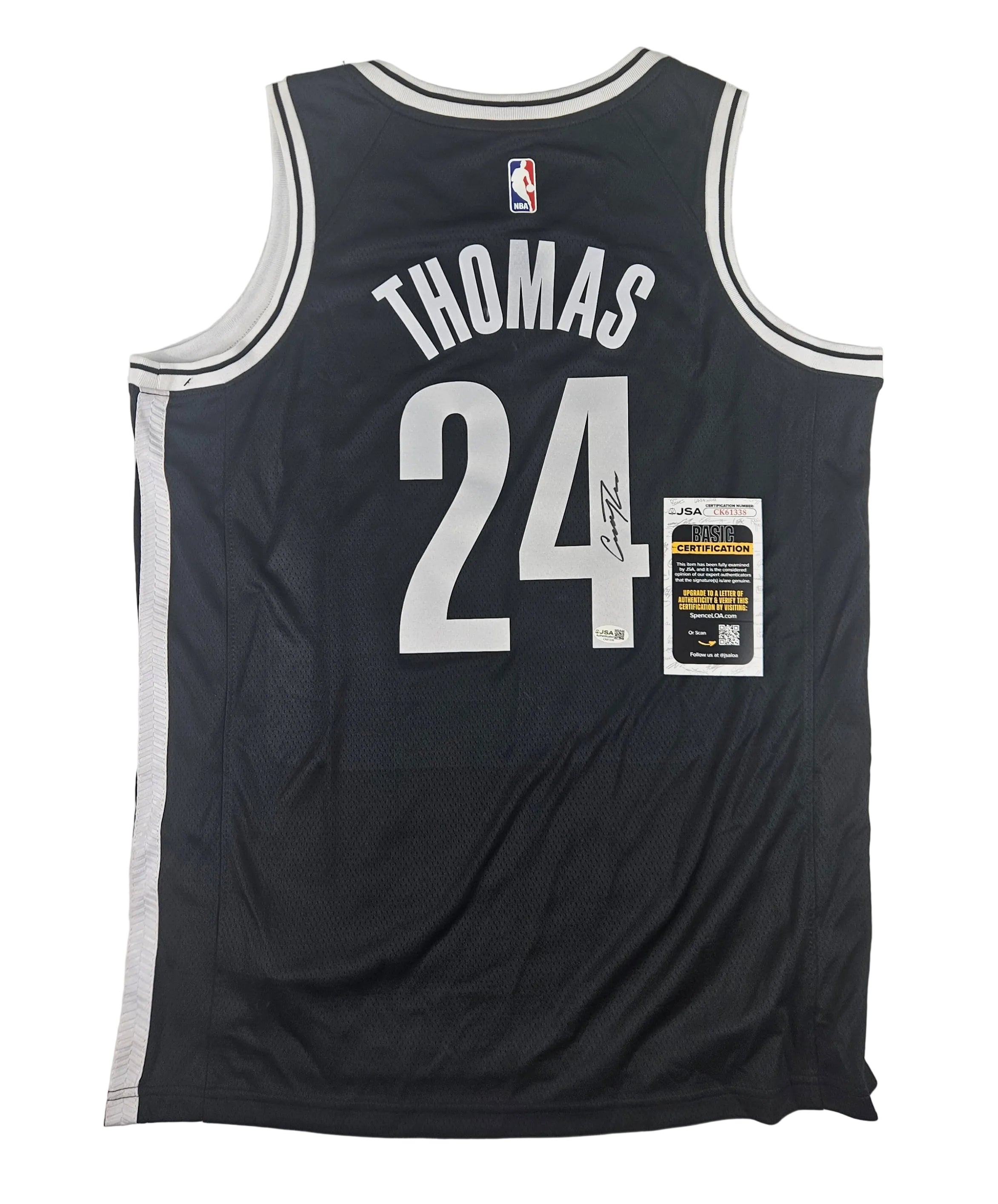 Cam Thomas Signed Jersey Brooklyn Nets Autographed JSA COA