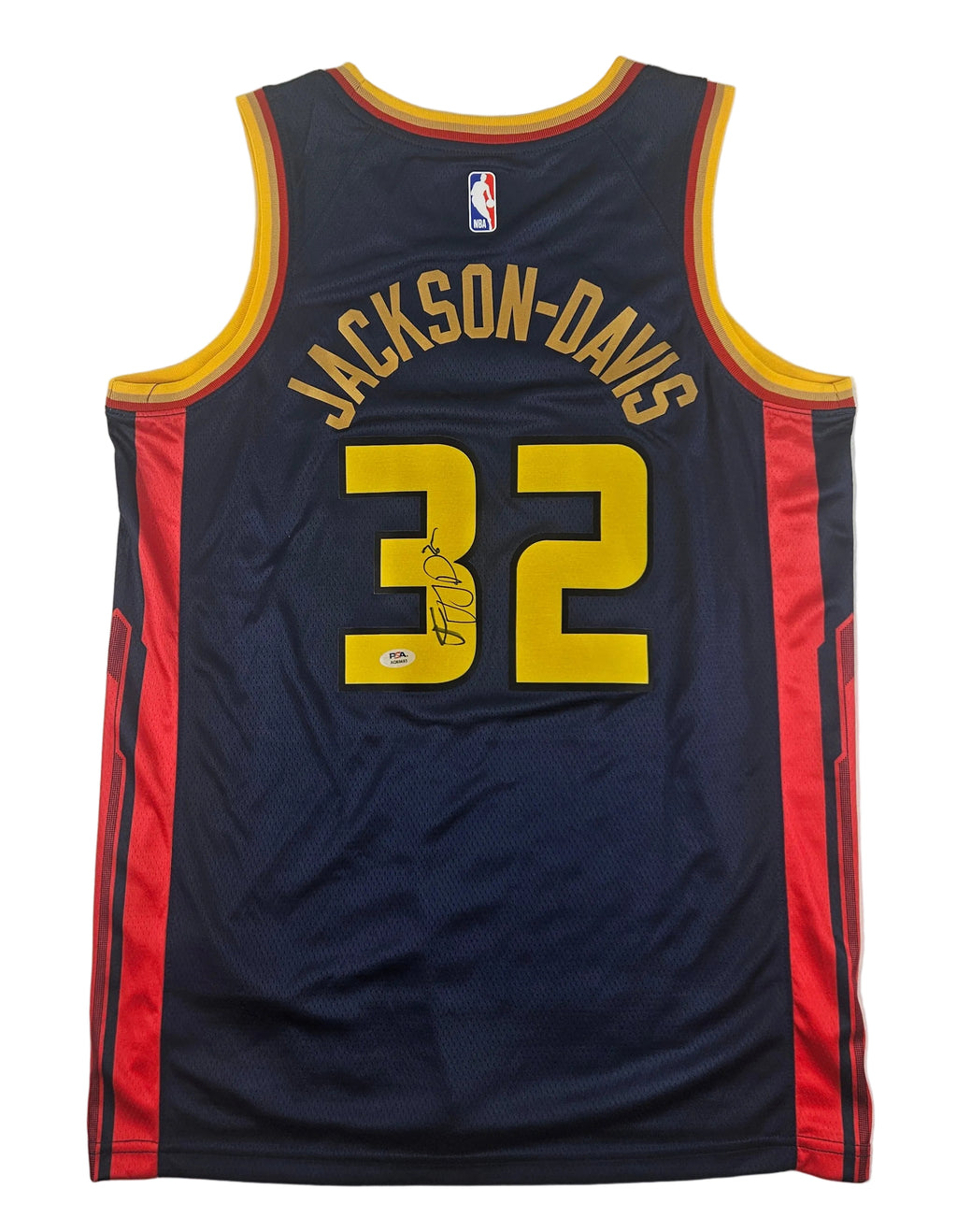 Trayce Jackson-Davis Signed Autographed Golden State Warriors Jersey PSA Certified
