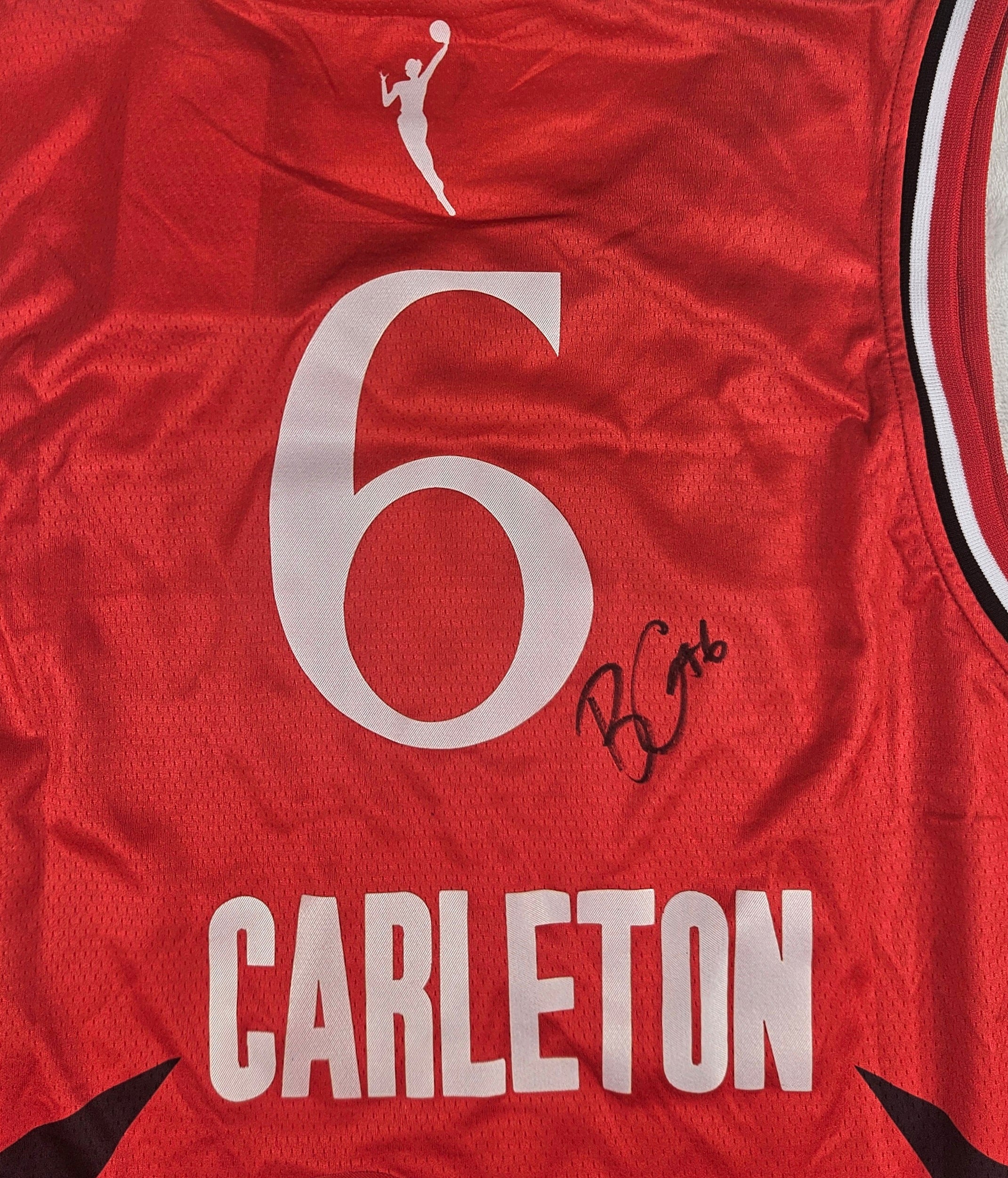 Bridget Carleton Signed Autographed Portland Fire Wnba Jersey