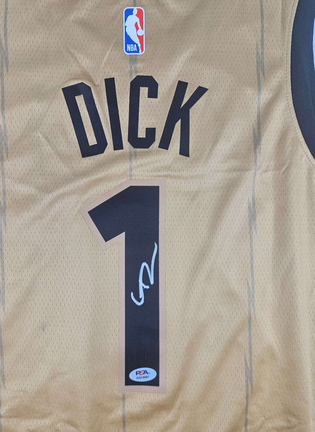 Gradey Dick Signed Autographed Toronto Raptors Jersey PSA Certified
