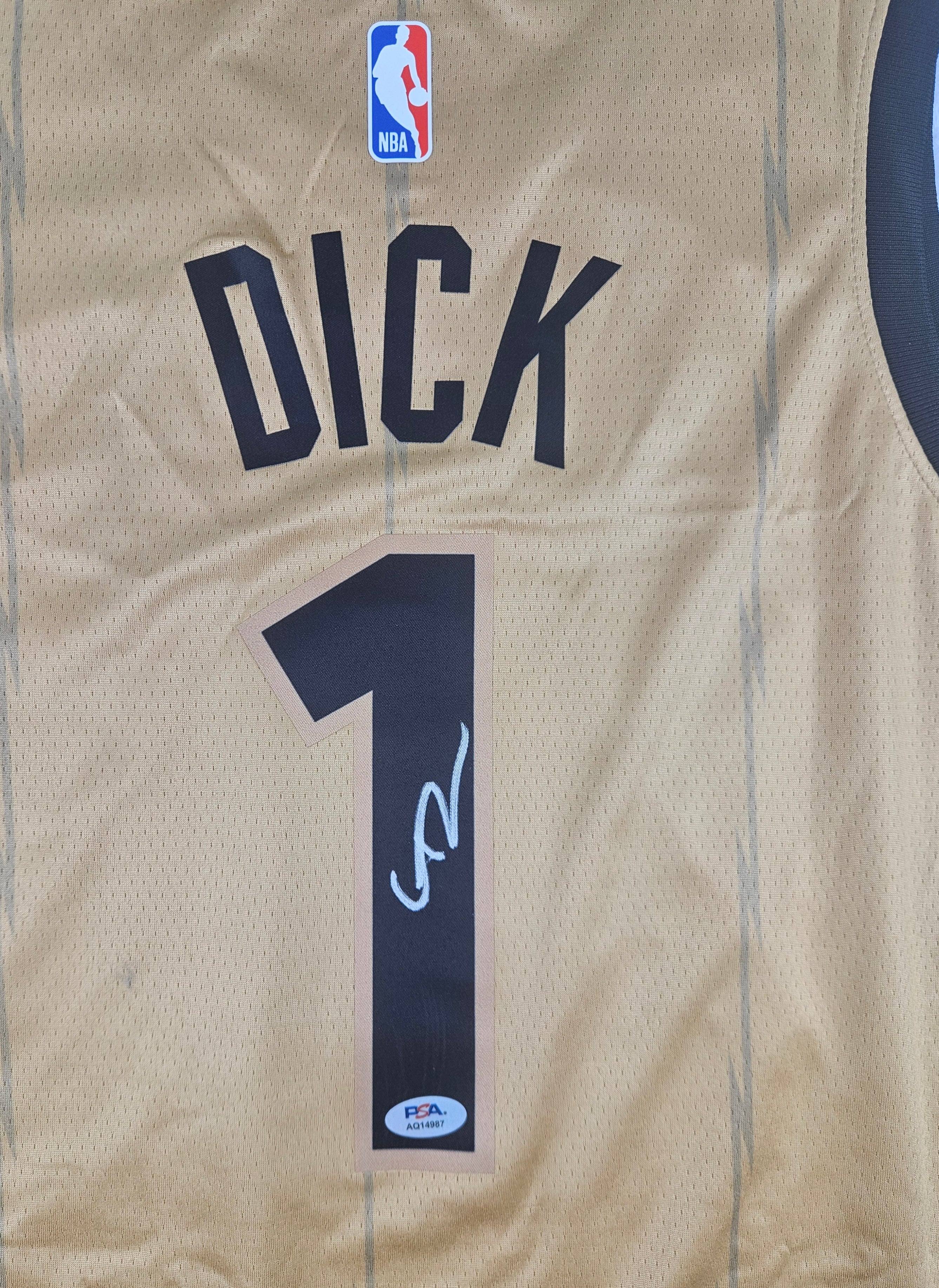 Gradey Dick Signed Autographed Toronto Raptors Jersey PSA Certified