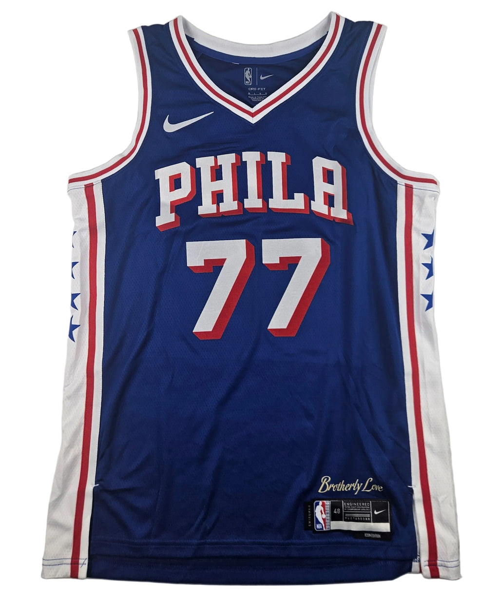 VJ Edgecombe Signed Autographed Philadelphia 76ers Jersey JSA COA