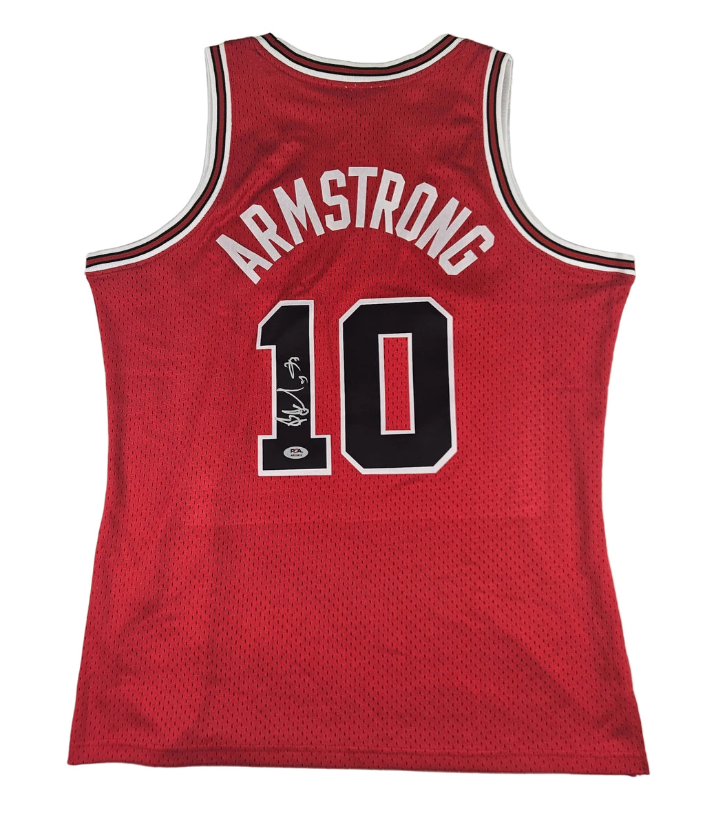 B.J. Armstrong Signed Autographed Chicago Bulls Jersey PSA Certified
