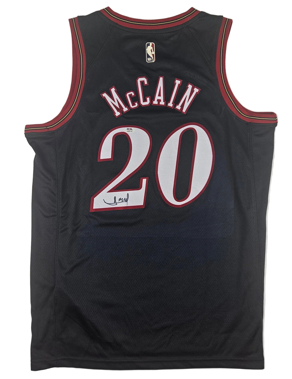 Jared McCain Signed Autographed Philadelphia 76ers Jersey PSA Certified