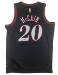 Jared McCain Signed Autographed Philadelphia 76ers Jersey PSA Certified