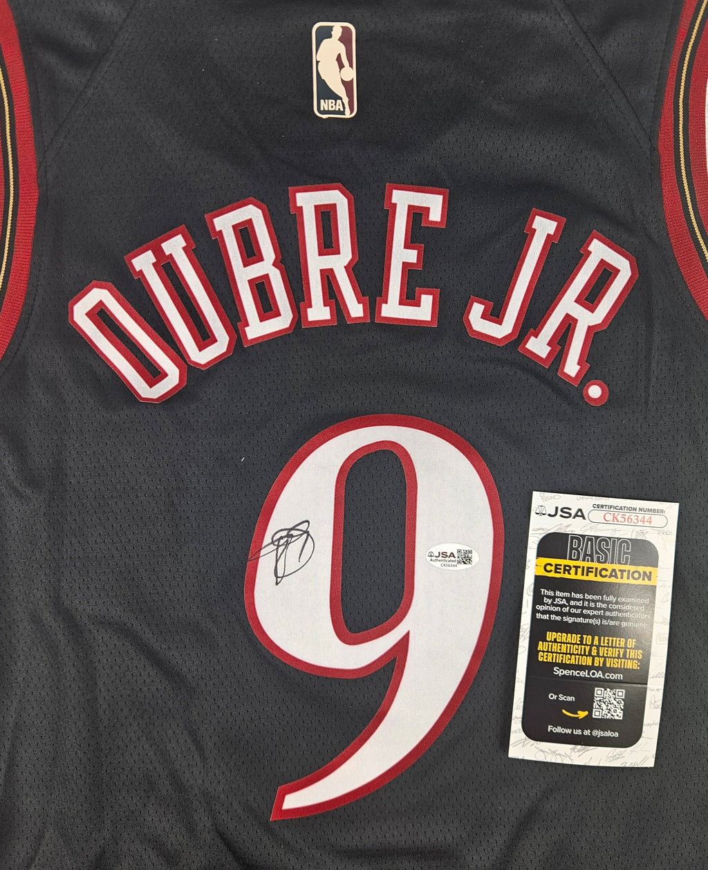 Kelly Oubre Jr Signed Autographed Philadelphia 76ers Jersey JSA COA