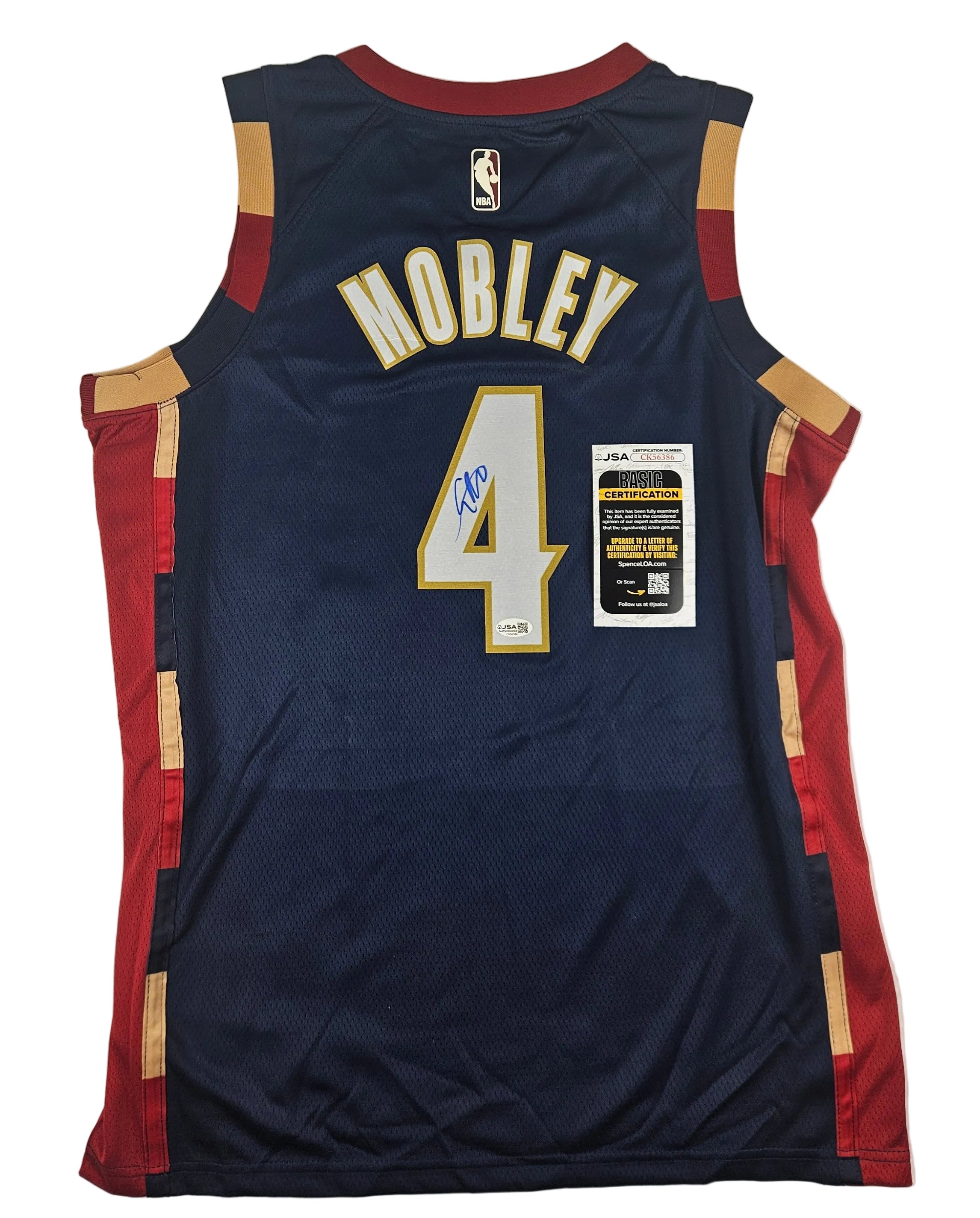 Evan Mobley Signed Autographed Jersey Cleveland Cavaliers JSA COA