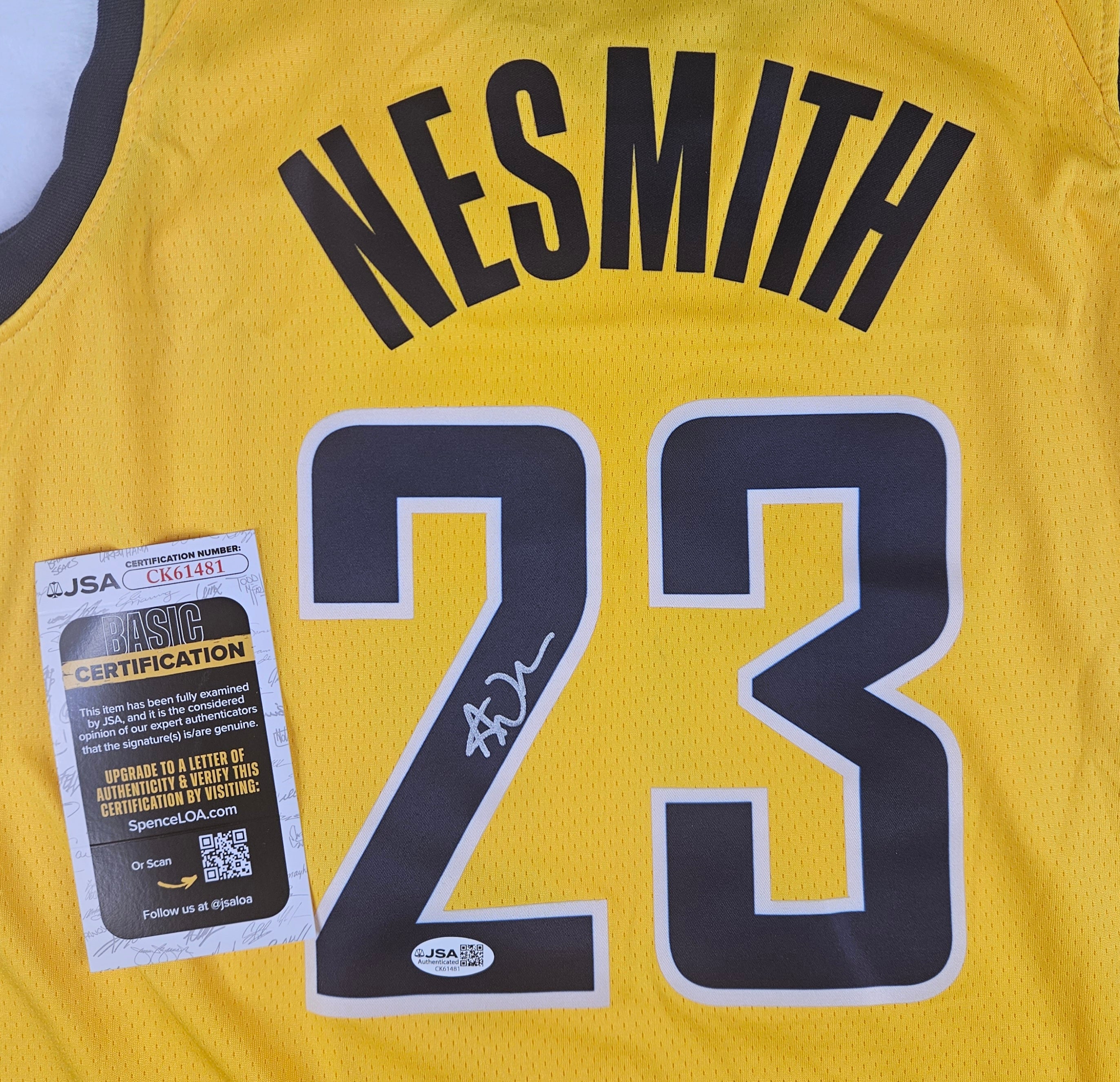 Aaron Nesmith Signed Autographed Indiana Pacers Jersey JSA COA