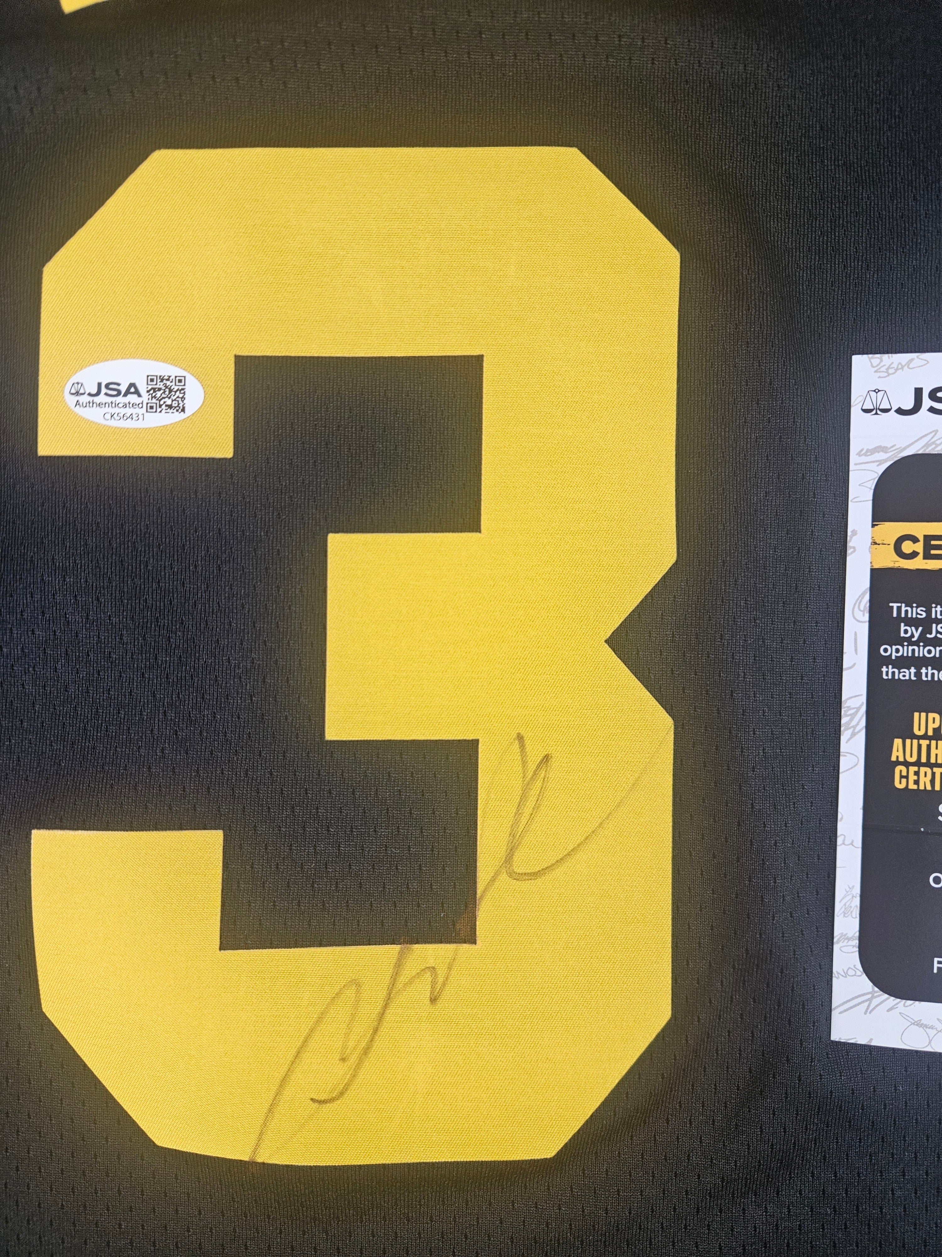 Jordan Poole Signed Autographed Golden State Warriors Jersey JSA COA