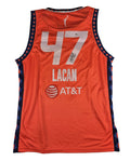 Leila Lacan Signed Autographed Connecticut Sun Wnba Jersey PSA Certified