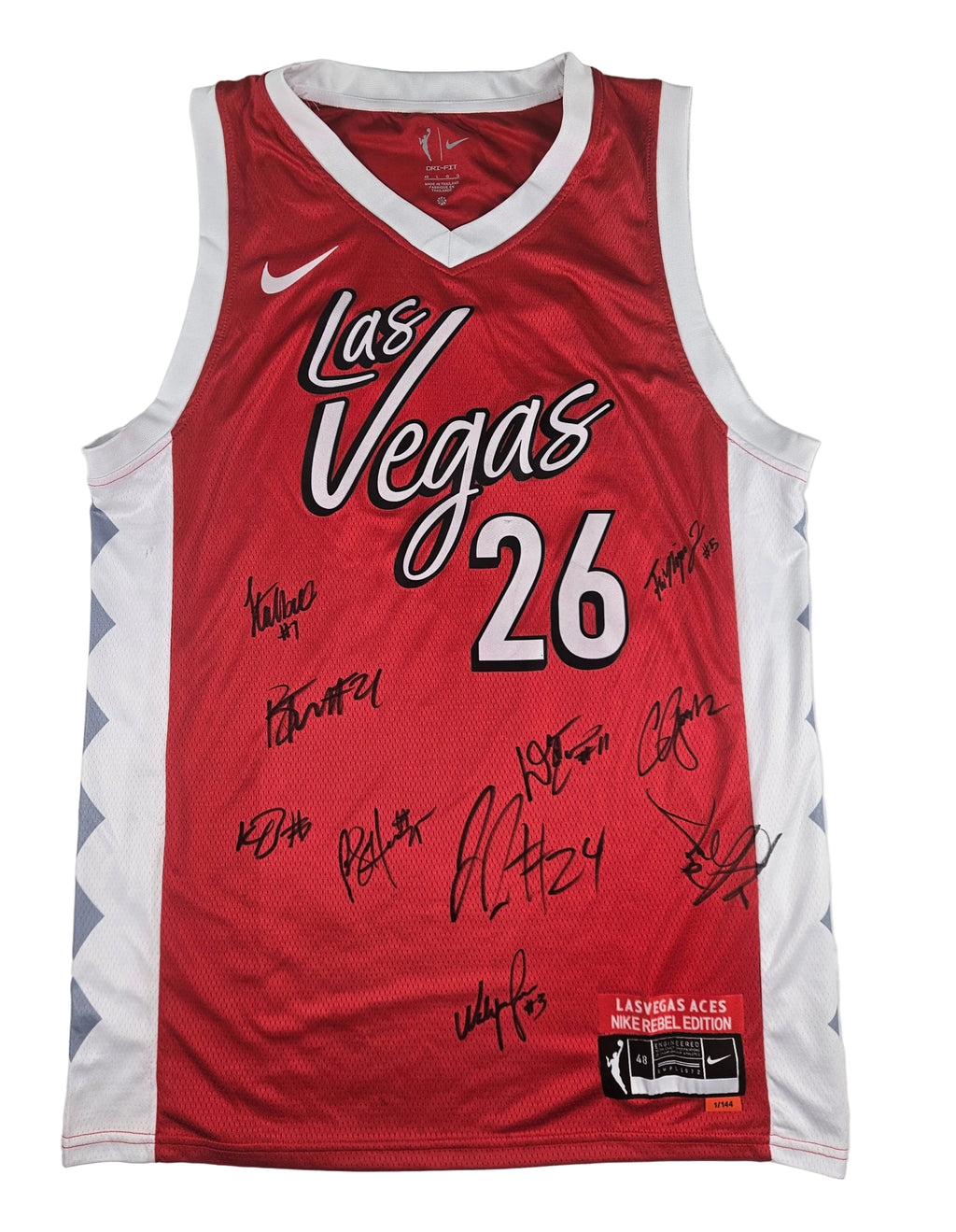 Las Vegas Aces 2026 Team Signed Autographed Jersey - Chelsea Gray Jewell Loyd