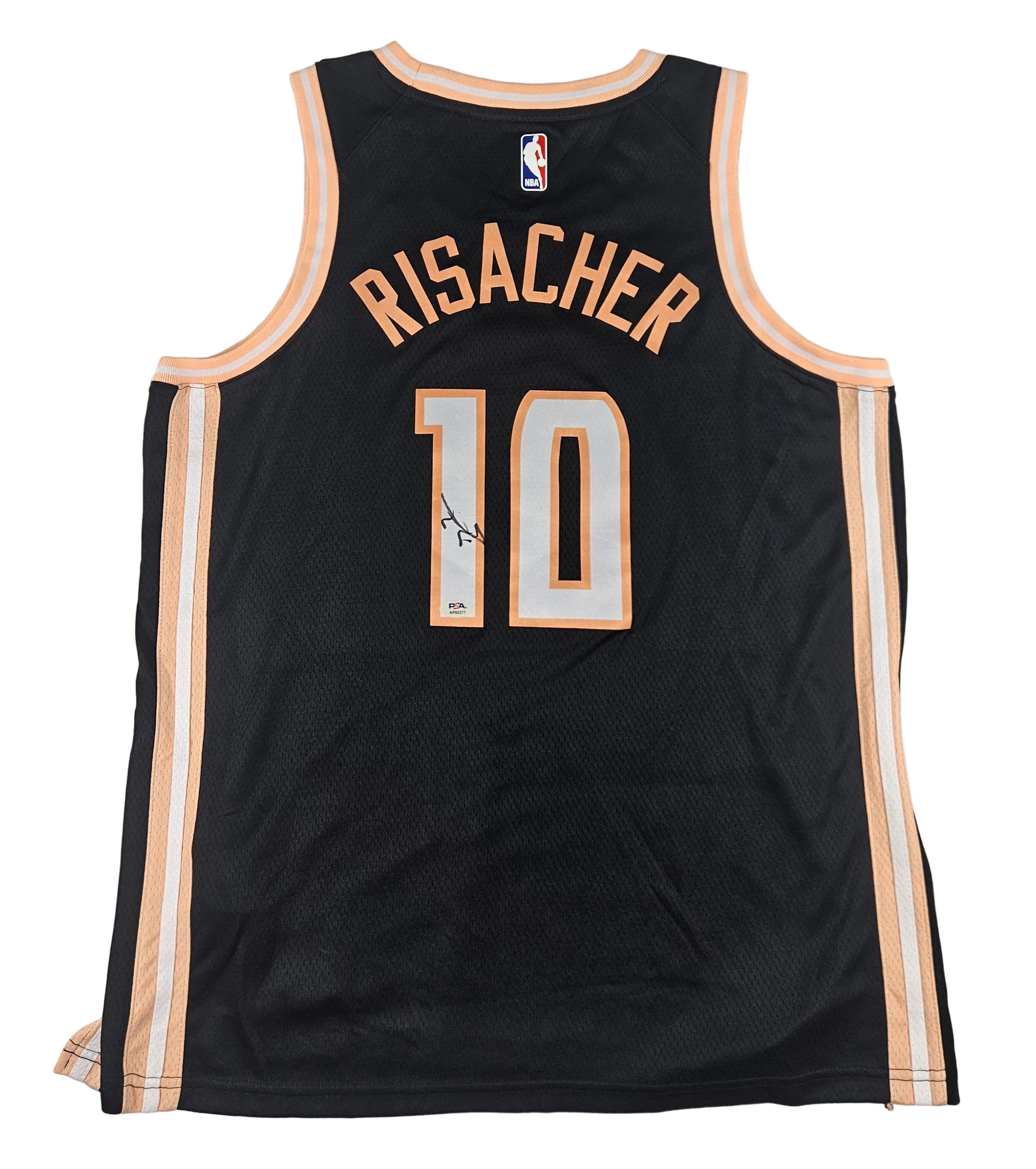 Zaccharie Risacher Signed Autographed Atlanta Hawks Jersey PSA Certified