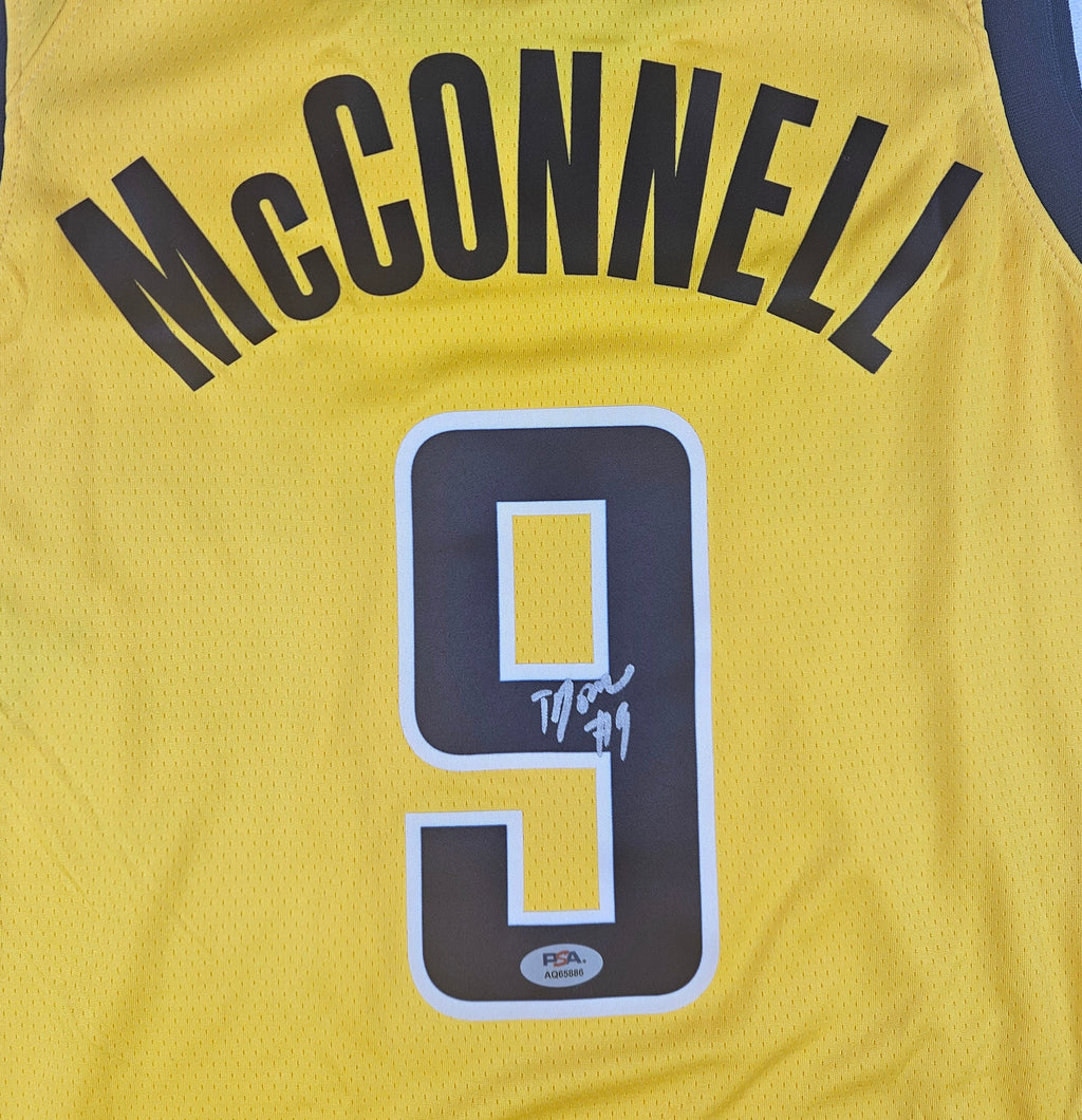 TJ McConnell Signed Autographed Indiana Pacers Jersey PSA Certified