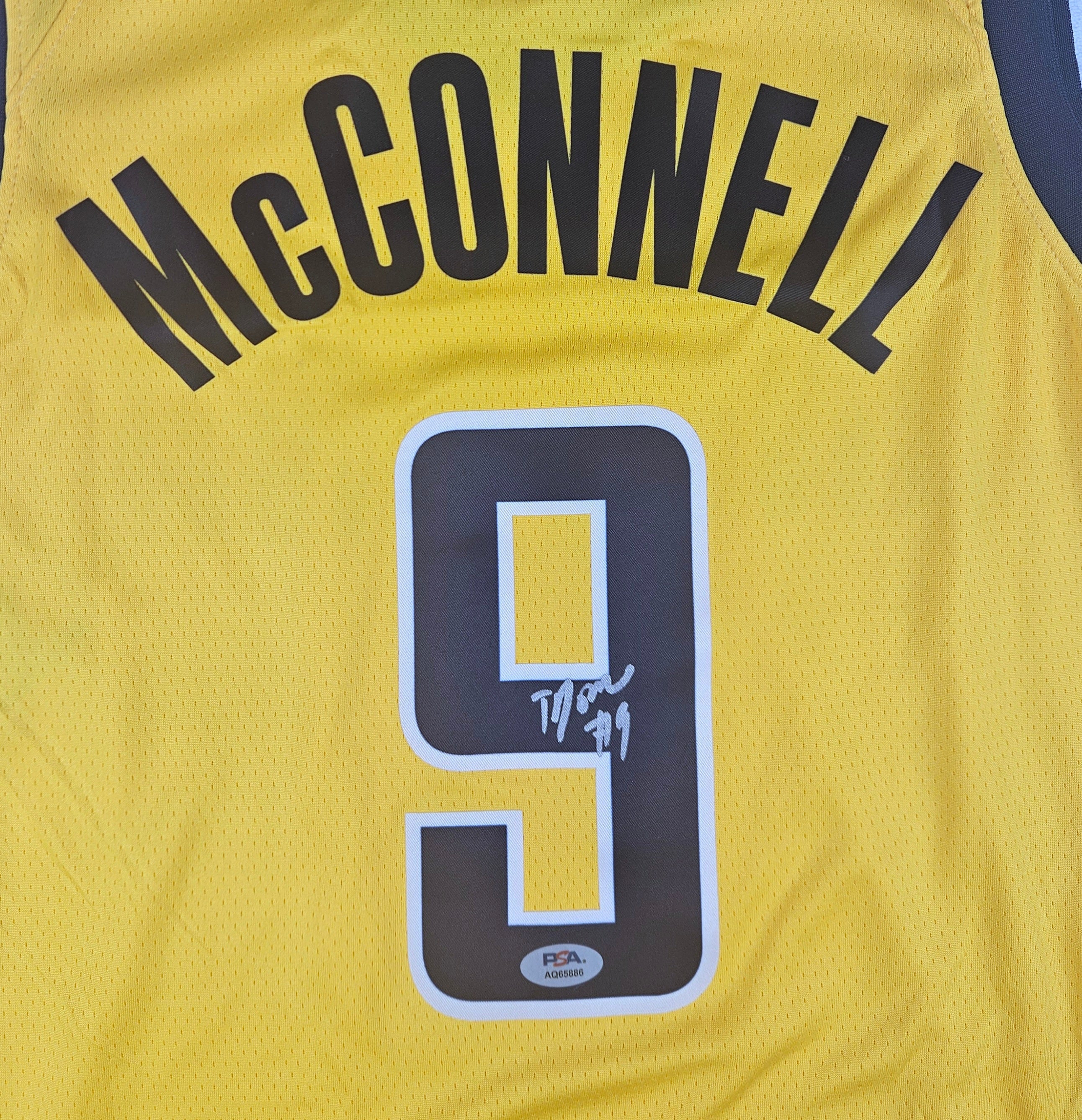 TJ McConnell Signed Autographed Indiana Pacers Jersey PSA Certified