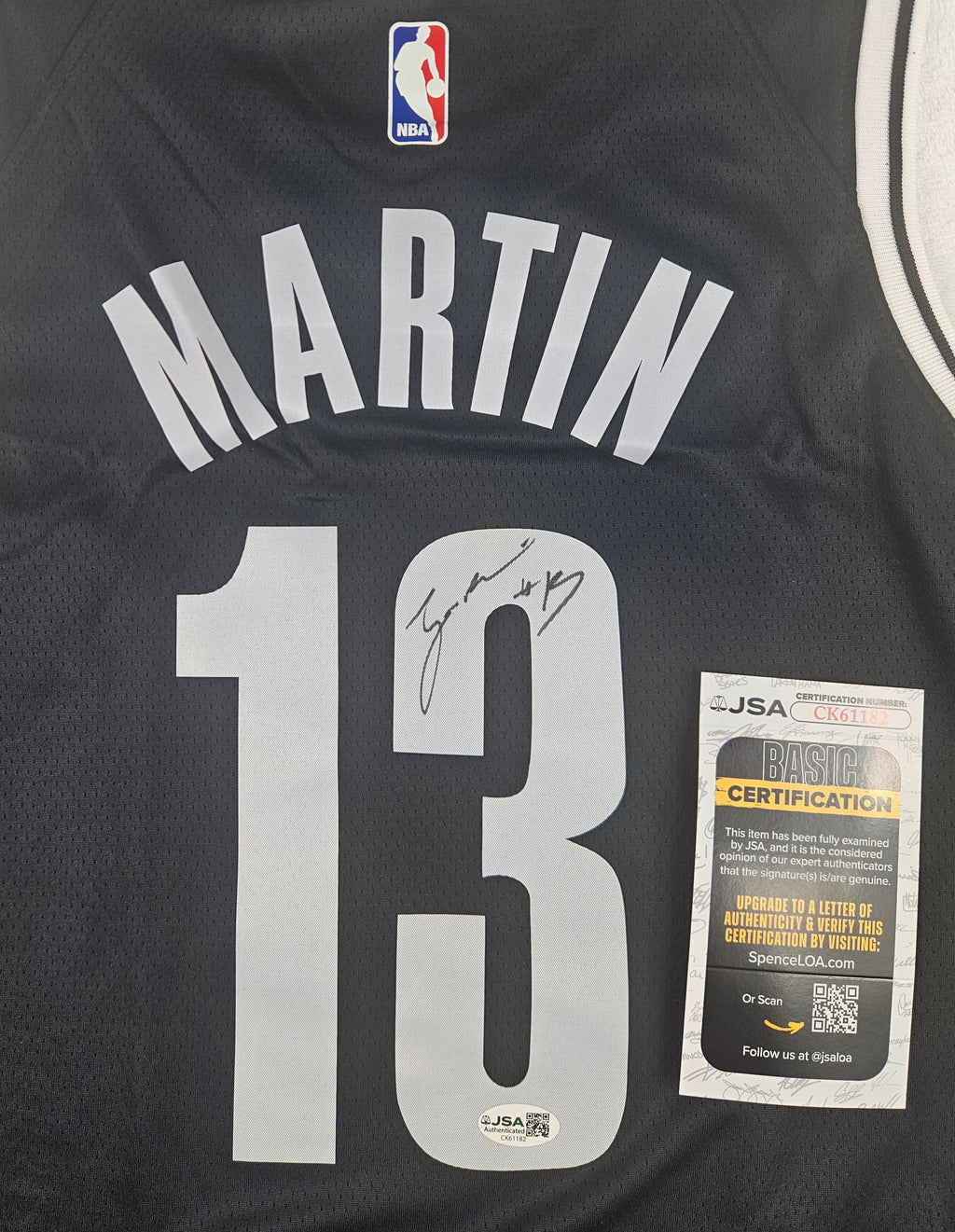 Tyrese Martin Signed Autographed Jersey Brooklyn Nets JSA COA