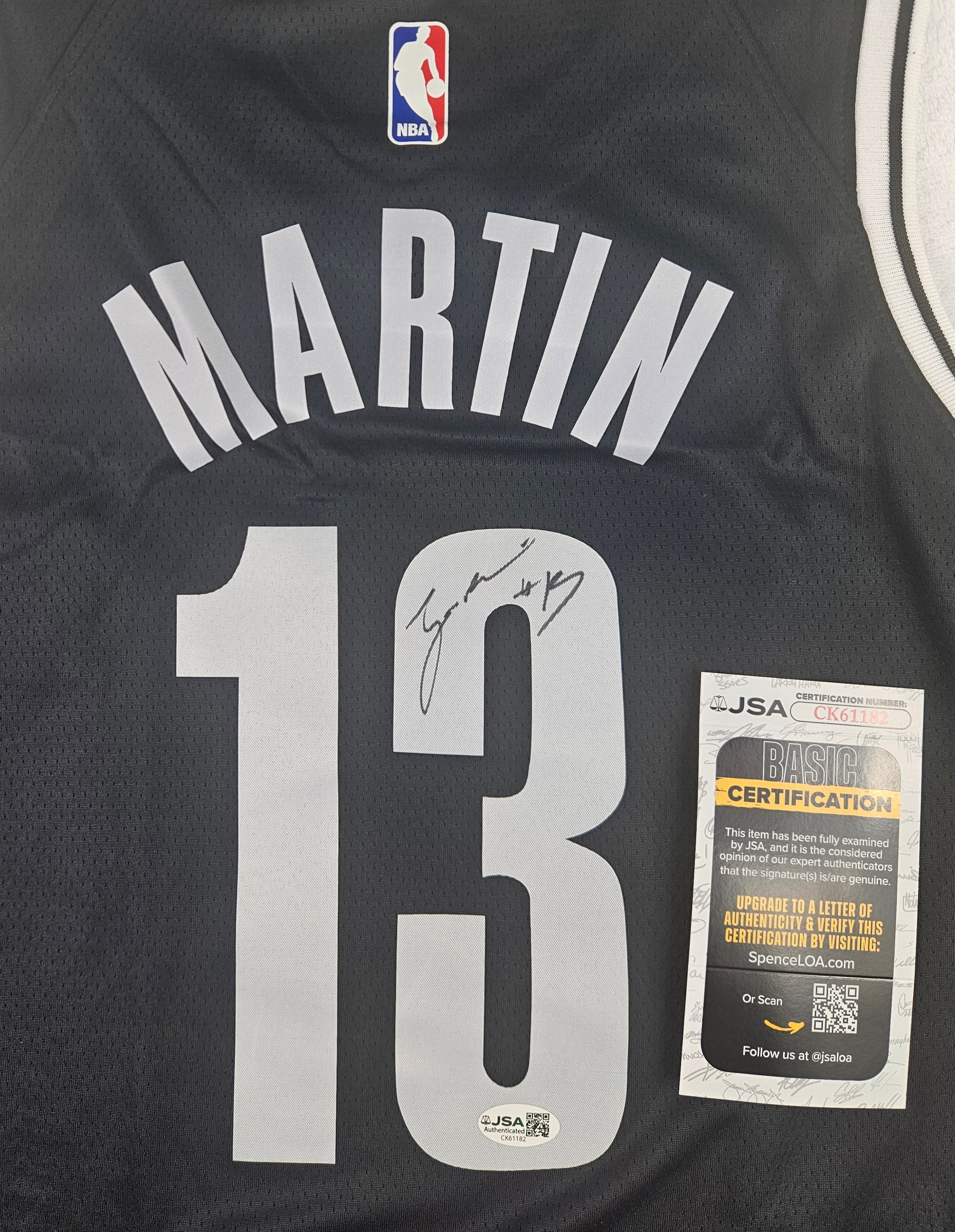 Tyrese Martin Signed Autographed Jersey Brooklyn Nets JSA COA