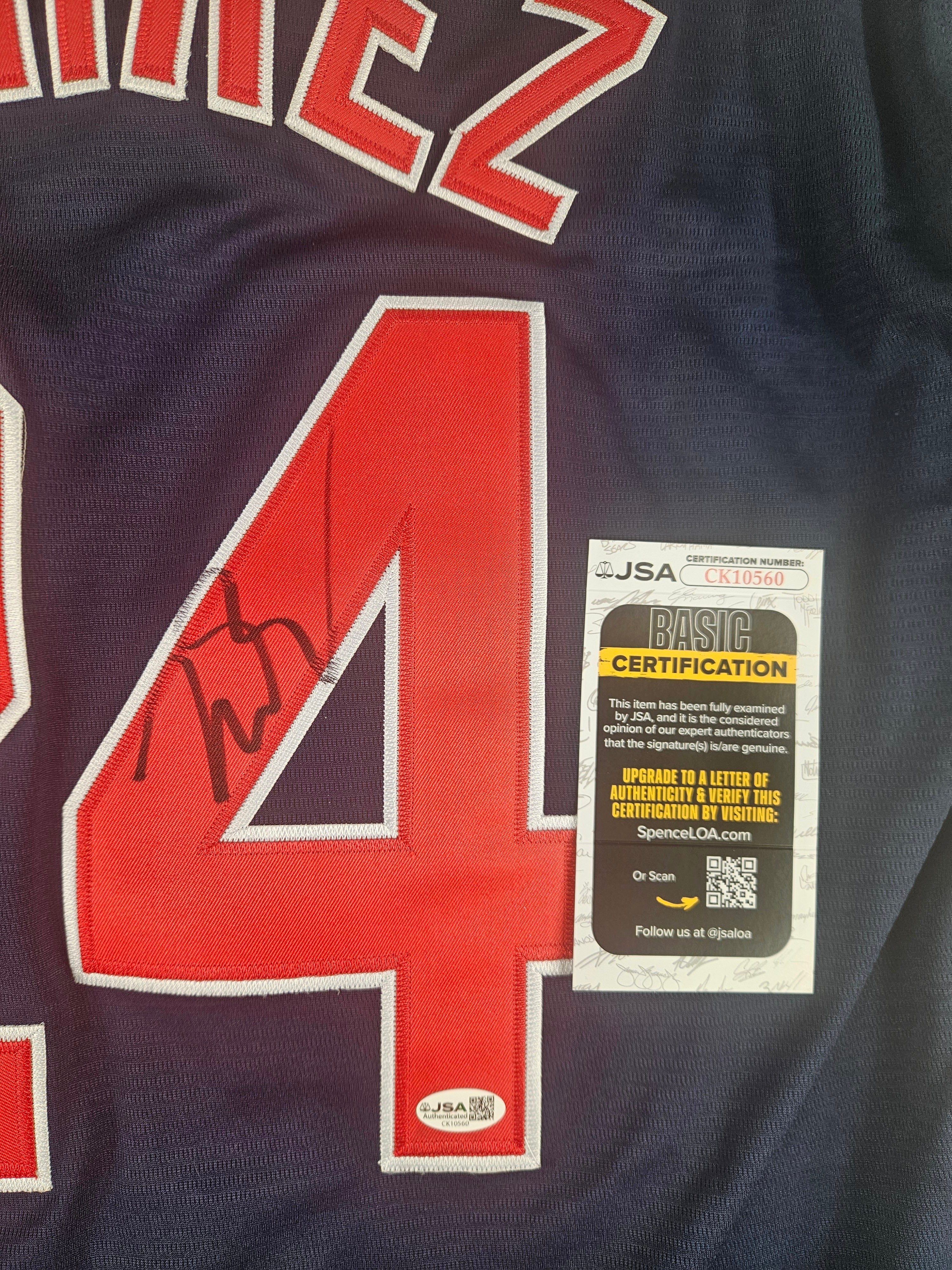 Manny Ramirez Signed Autographed Cleveland Indians Jersey JSA COA