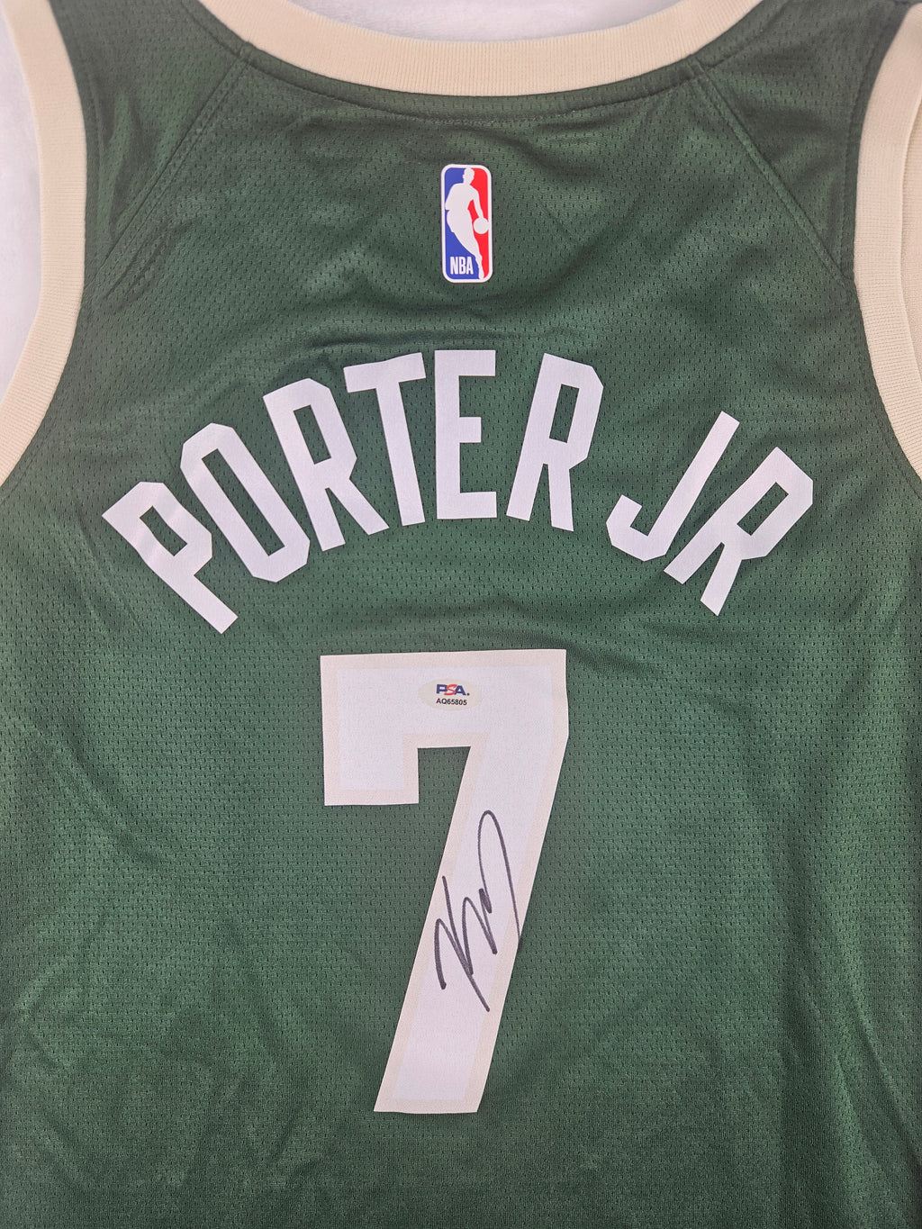 Kevin Porter Jr. Signed Autographed Milwaukee Bucks Jersey PSA Certified