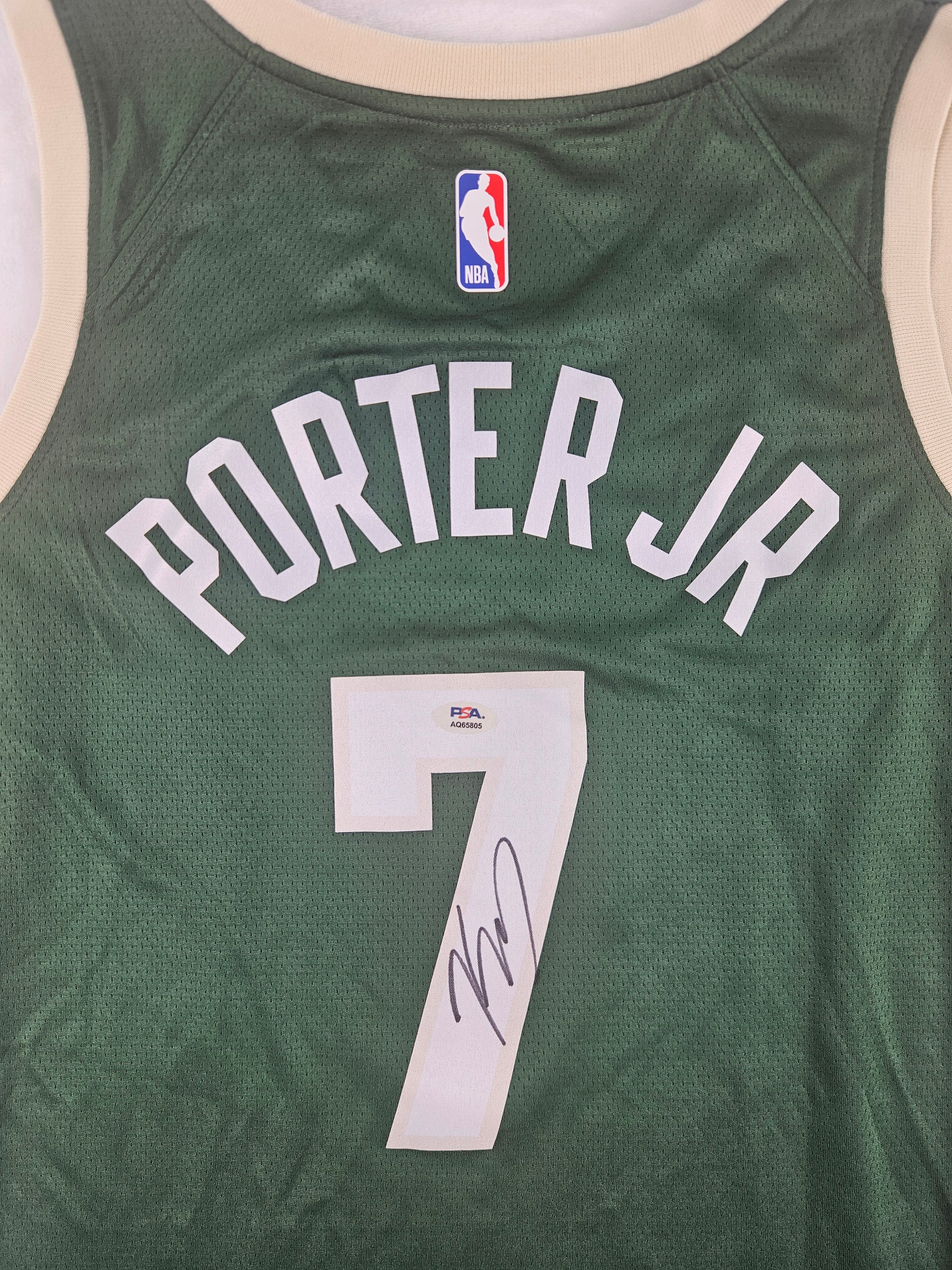 Kevin Porter Jr. Signed Autographed Milwaukee Bucks Jersey PSA Certified