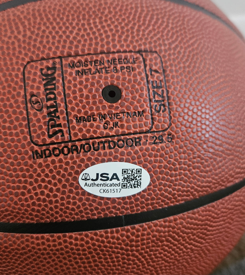 Julian Champagnie San Antonio Spurs Signed Autographed Basketball JSA COA