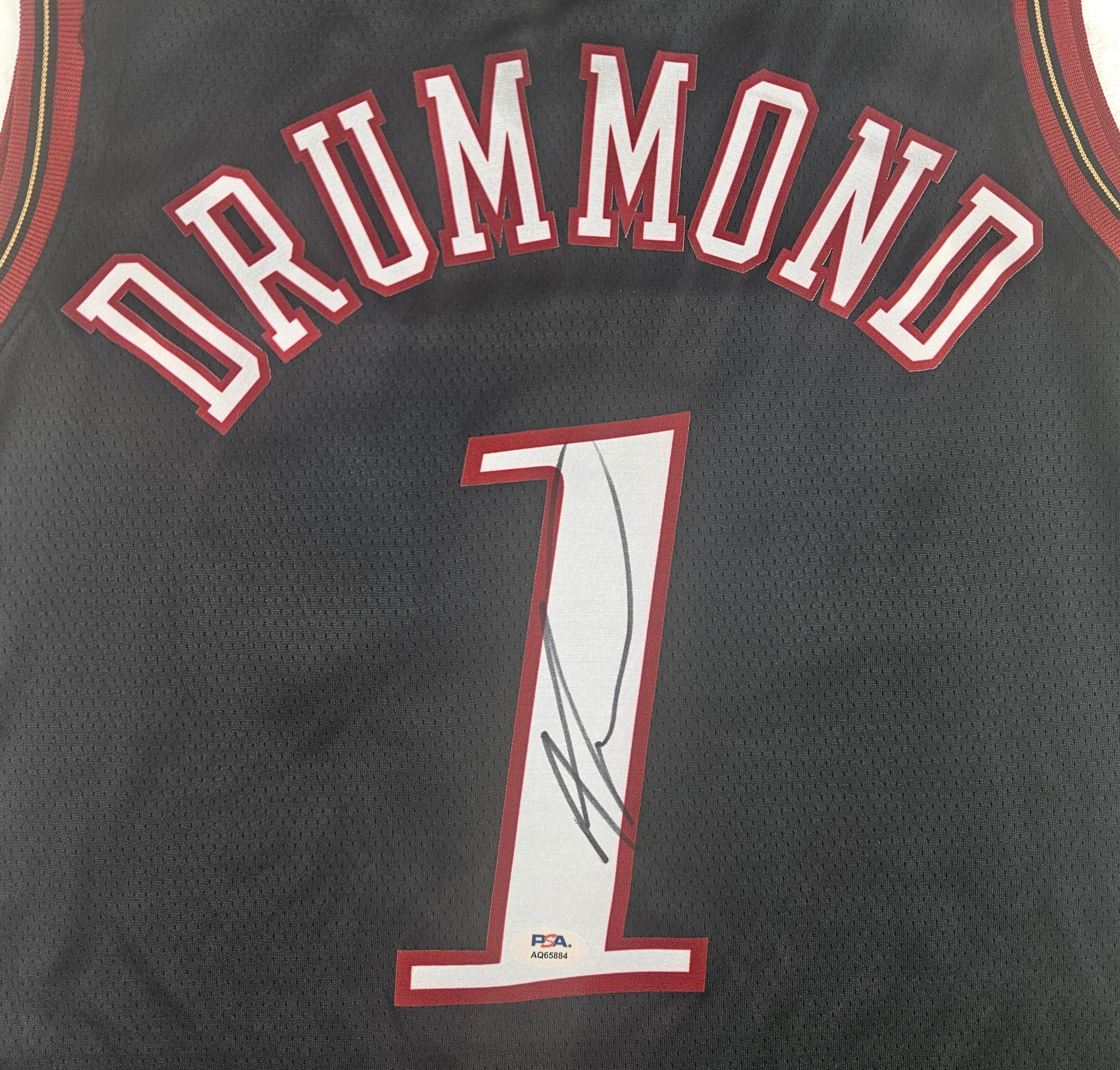 Andre Drummond Signed Autographed Philadelphia 76ers Jersey PSA Certified