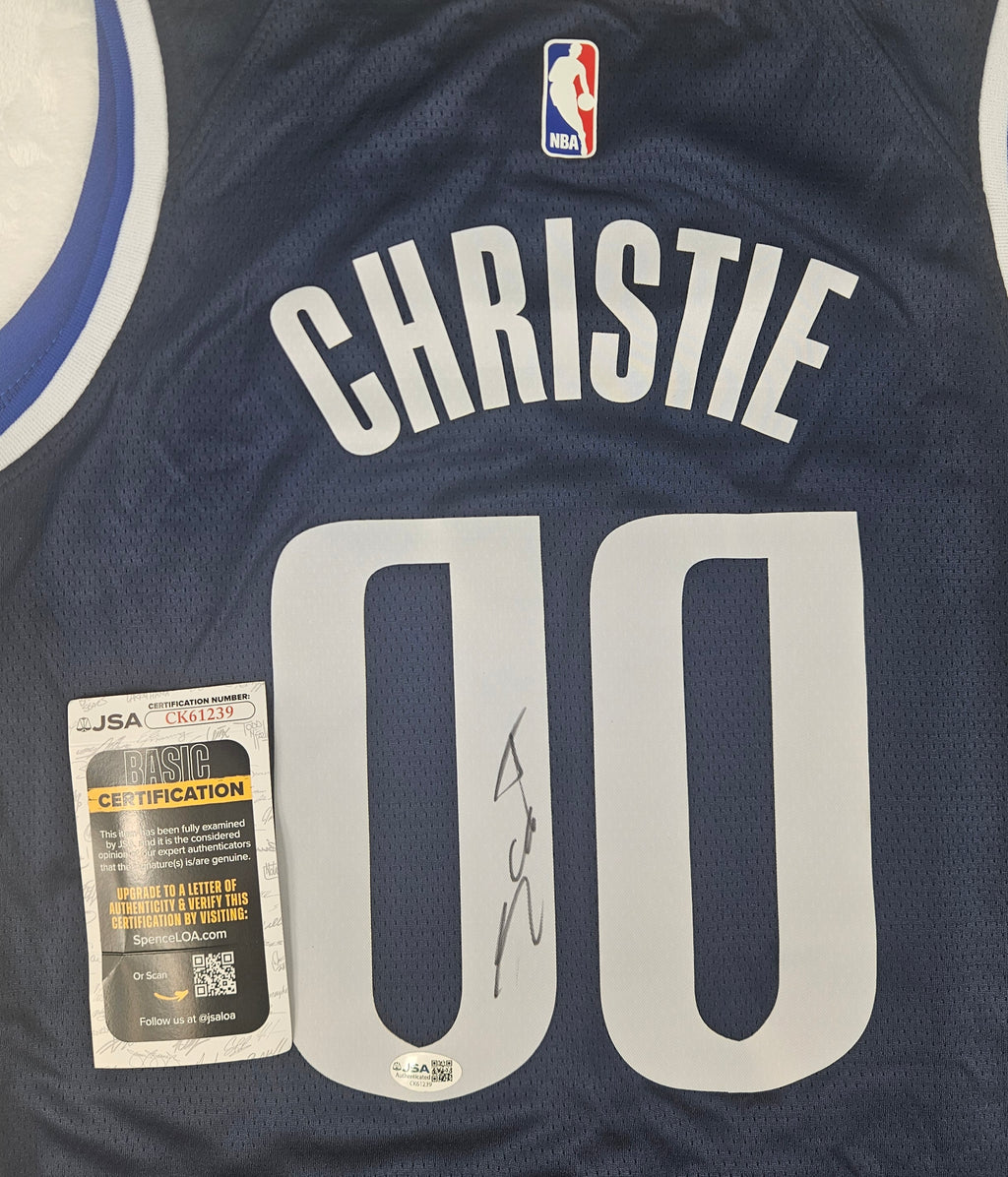 Max Christie Signed Autographed Dallas Mavericks Jersey JSA COA