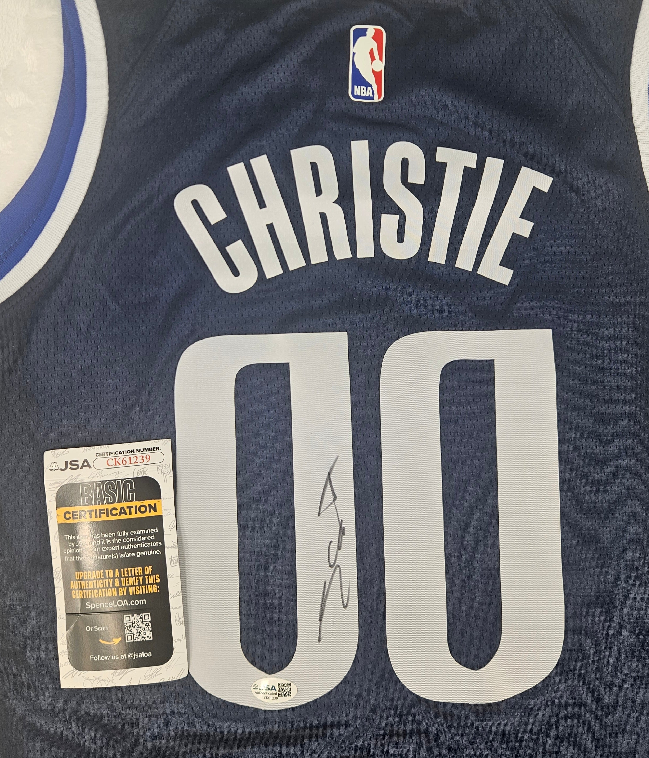 Max Christie Signed Autographed Dallas Mavericks Jersey JSA COA