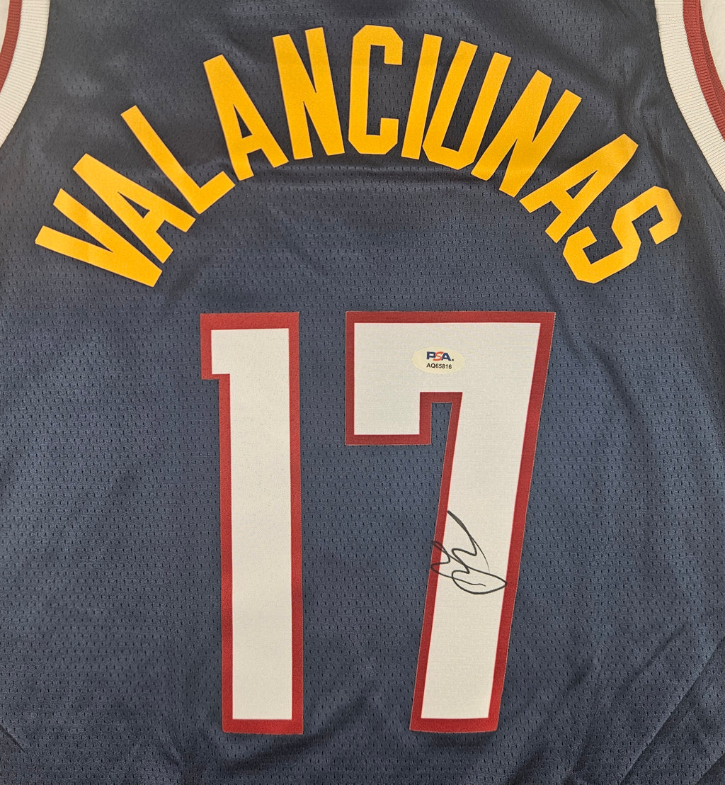 Jonas Valanciunas Signed Autographed Denver Nuggets Jersey PSA Certified