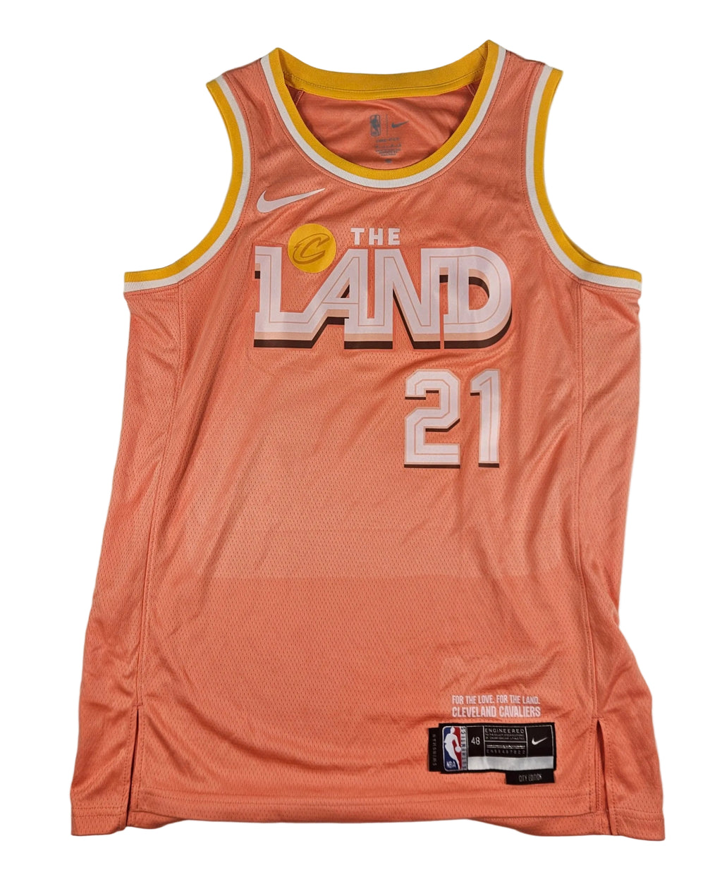 Tristan Enaruna Signed Autographed Cleveland Cavaliers Orange Jersey PSA Certified
