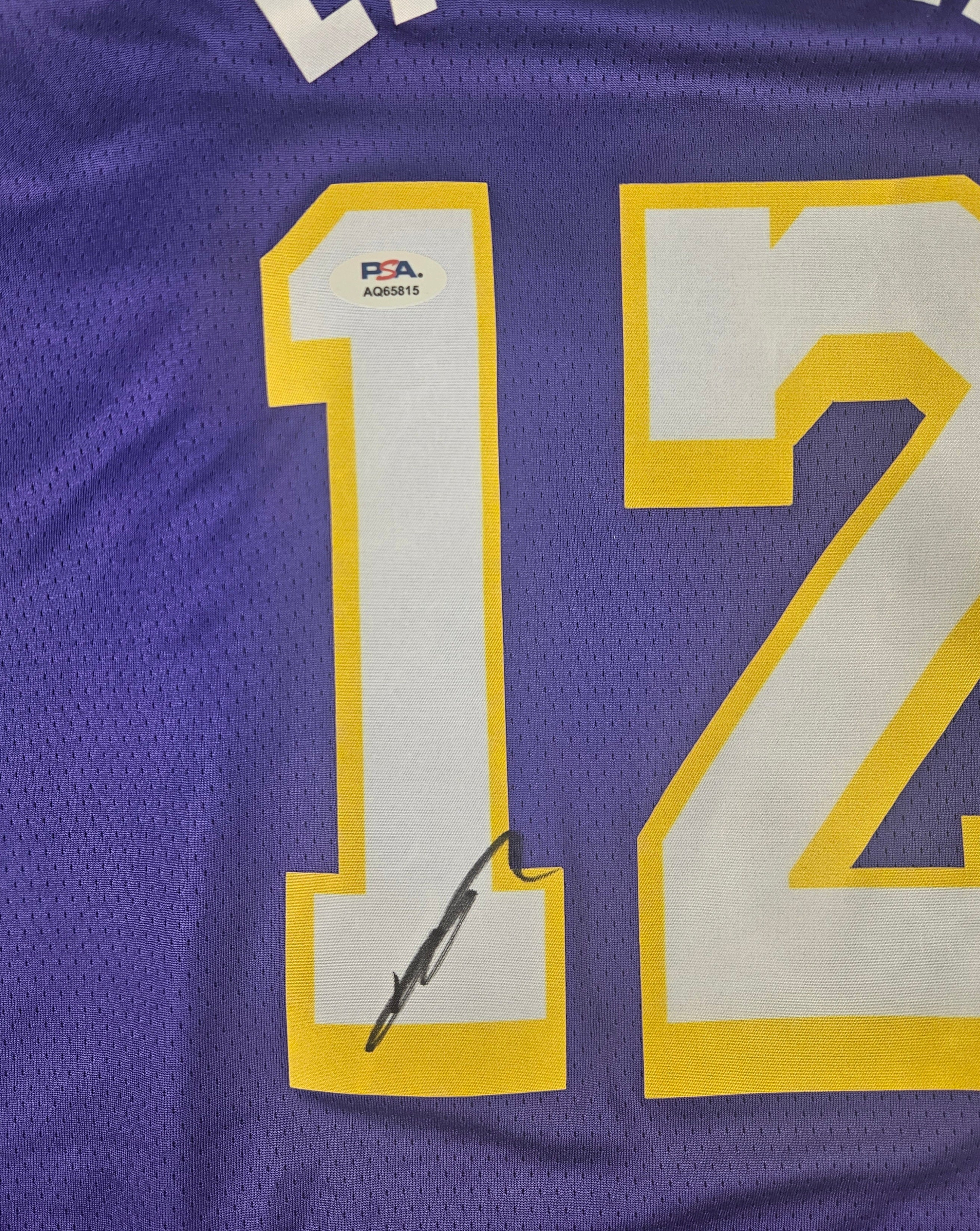 Jake LaRavia Signed Autographed Los Angeles Lakers Jersey PSA Certified