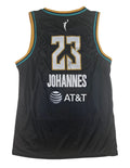 Marine Johannes Signed Autographed New York Liberty Wnba Jersey