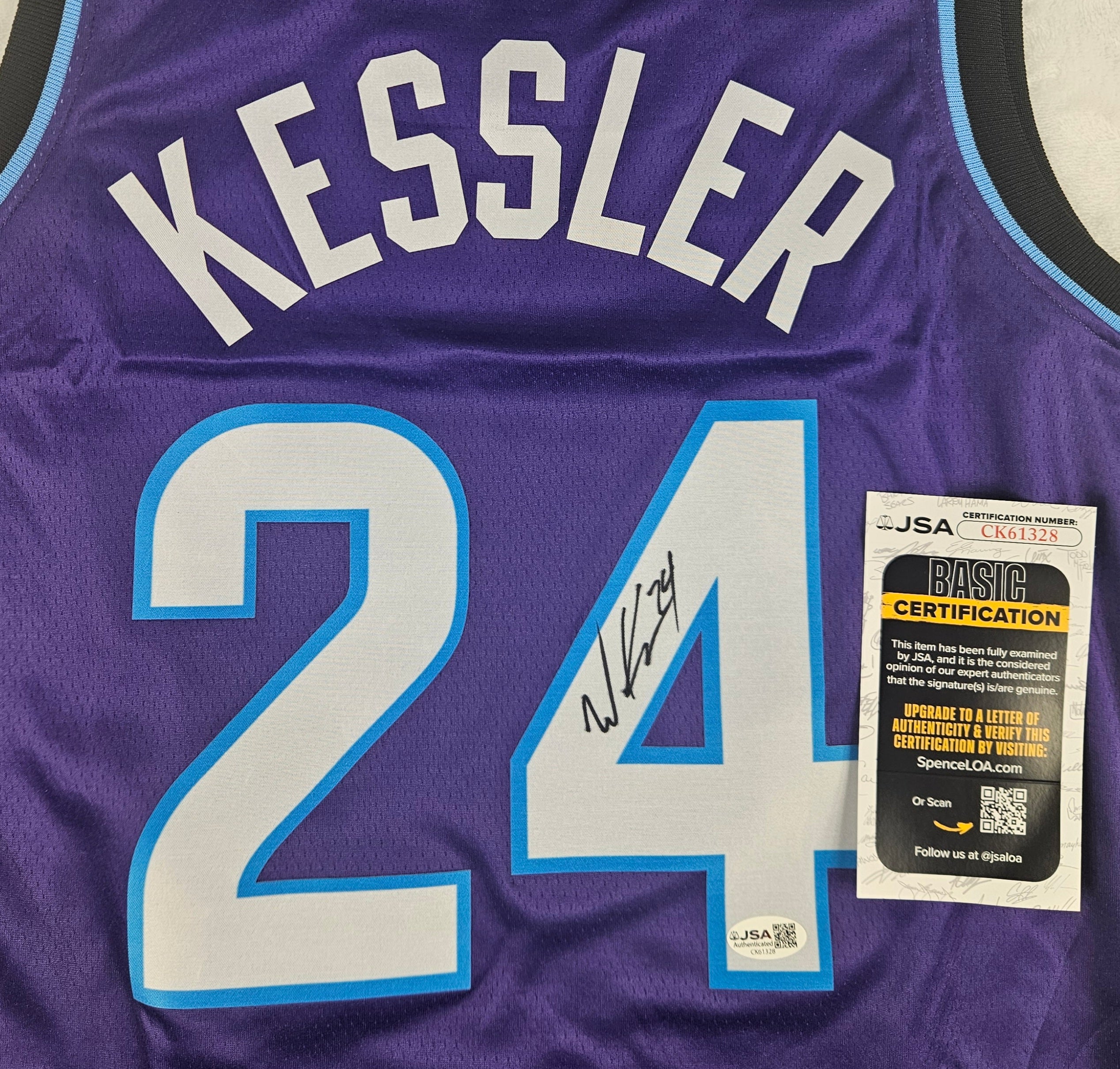 Walker Kessler Signed Autographed Utah Jazz Jersey JSA COA
