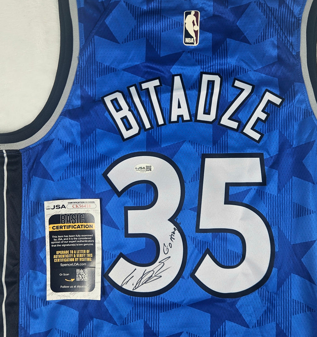 Goga Bitadze Signed Autographed Orlando Magic Jersey JSA COA