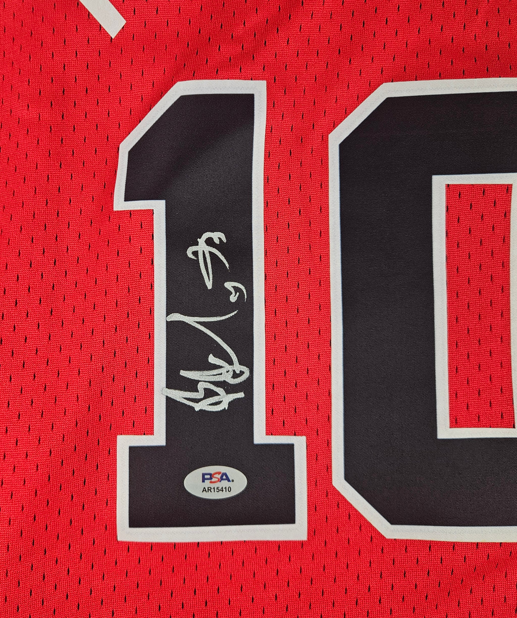 B.J. Armstrong Signed Autographed Chicago Bulls Jersey PSA Certified