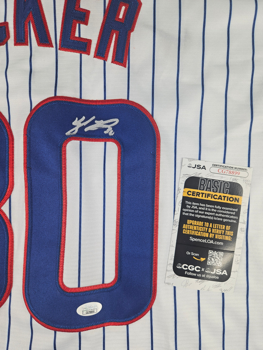 Kyle Tucker Signed Autographed Chicago Cubs Jersey JSA COA