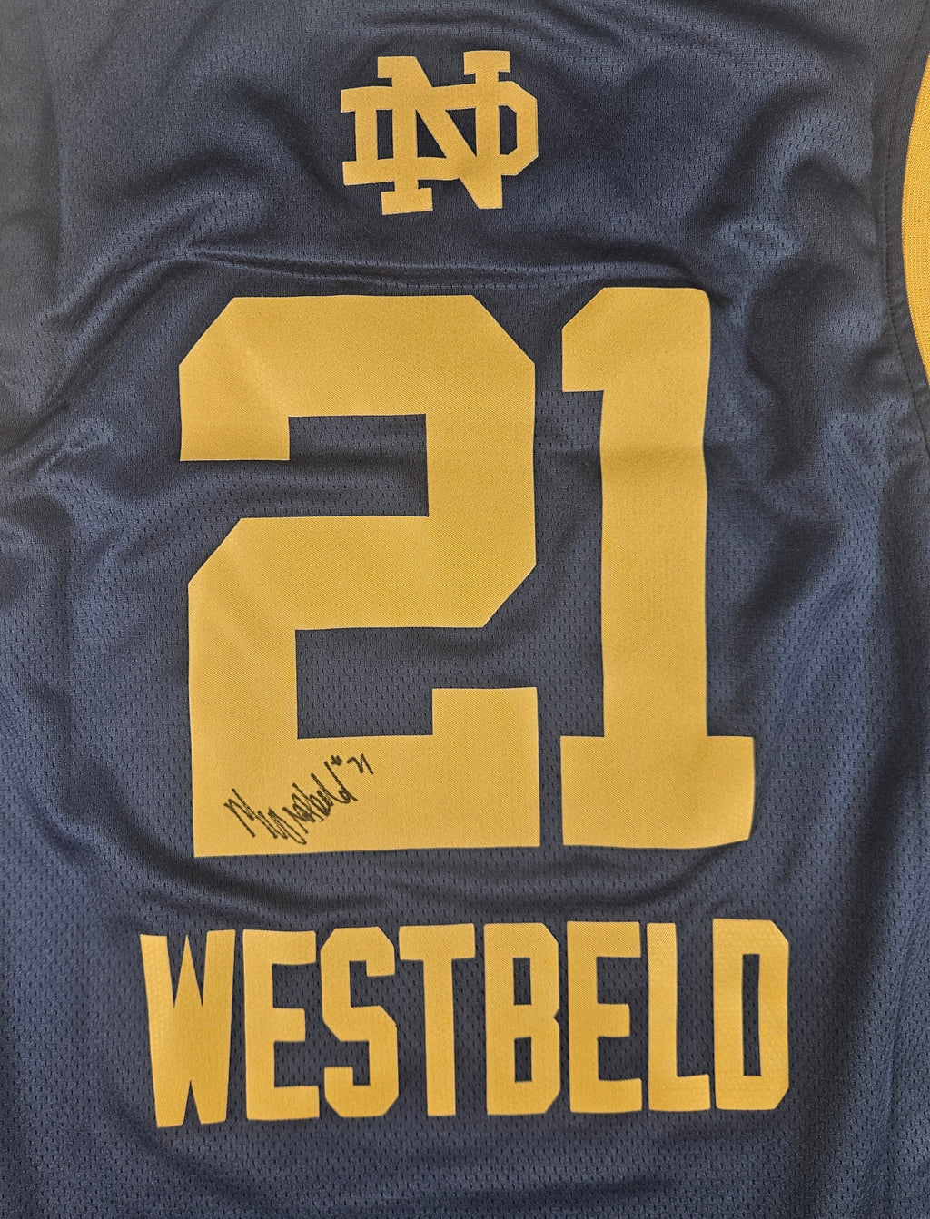 Maddy Westbeld Signed Autographed Notre Dame Fighting Irish Jersey