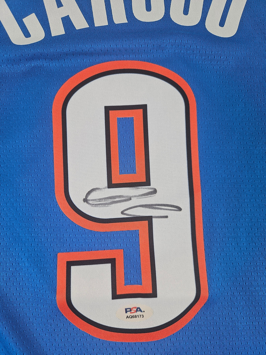 Alex Caruso Signed Autographed Oklahoma City Thunder Blue Jersey PSA Certified