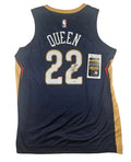 Derik Queen Signed Autographed New Orleans Pelicans Jersey JSA COA
