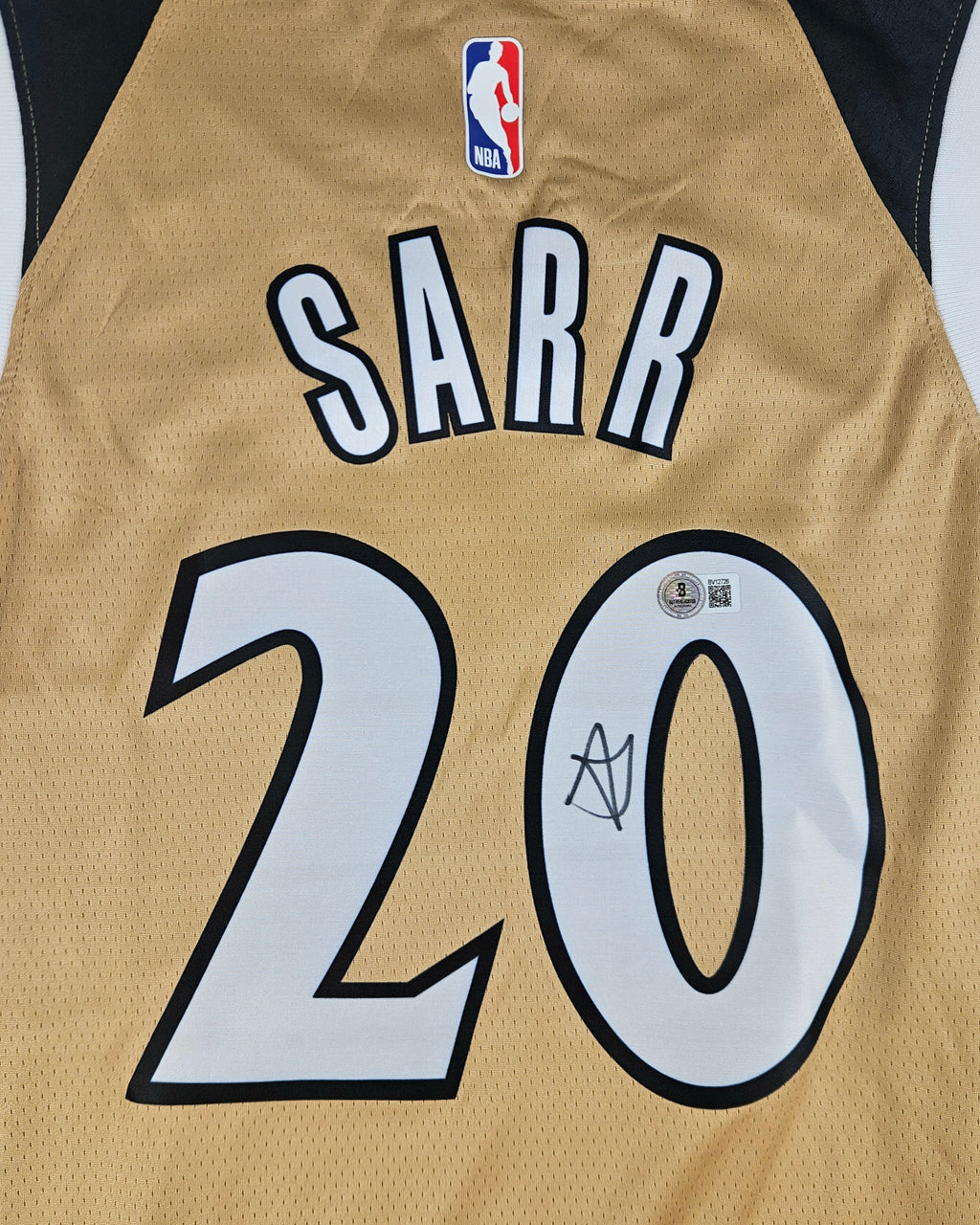 Alex Sarr Signed Autographed Washington Wizards Jersey Beckett Certified