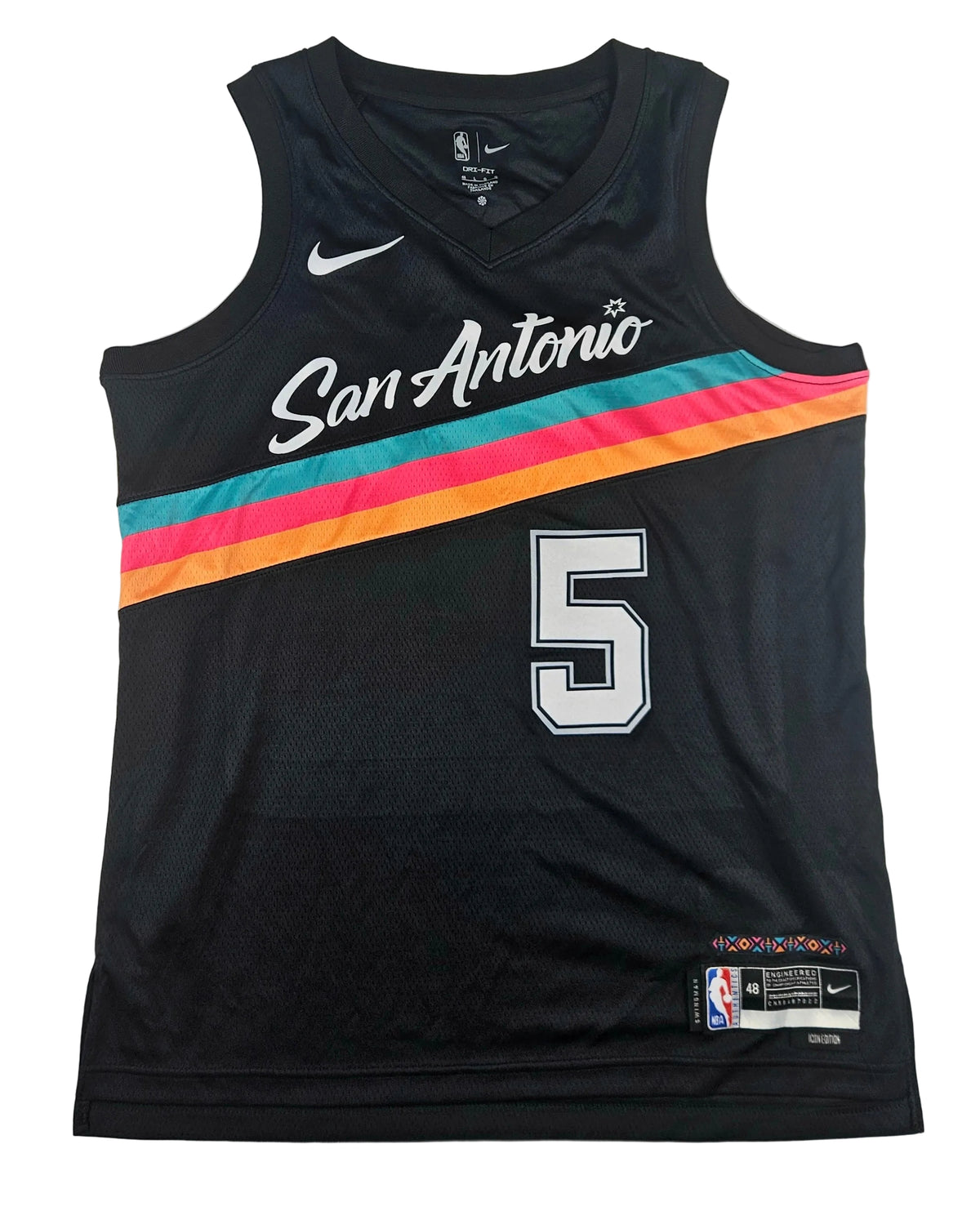 Stephon Castle Signed Autographed San Antonio Spurs Jersey PSA Certified